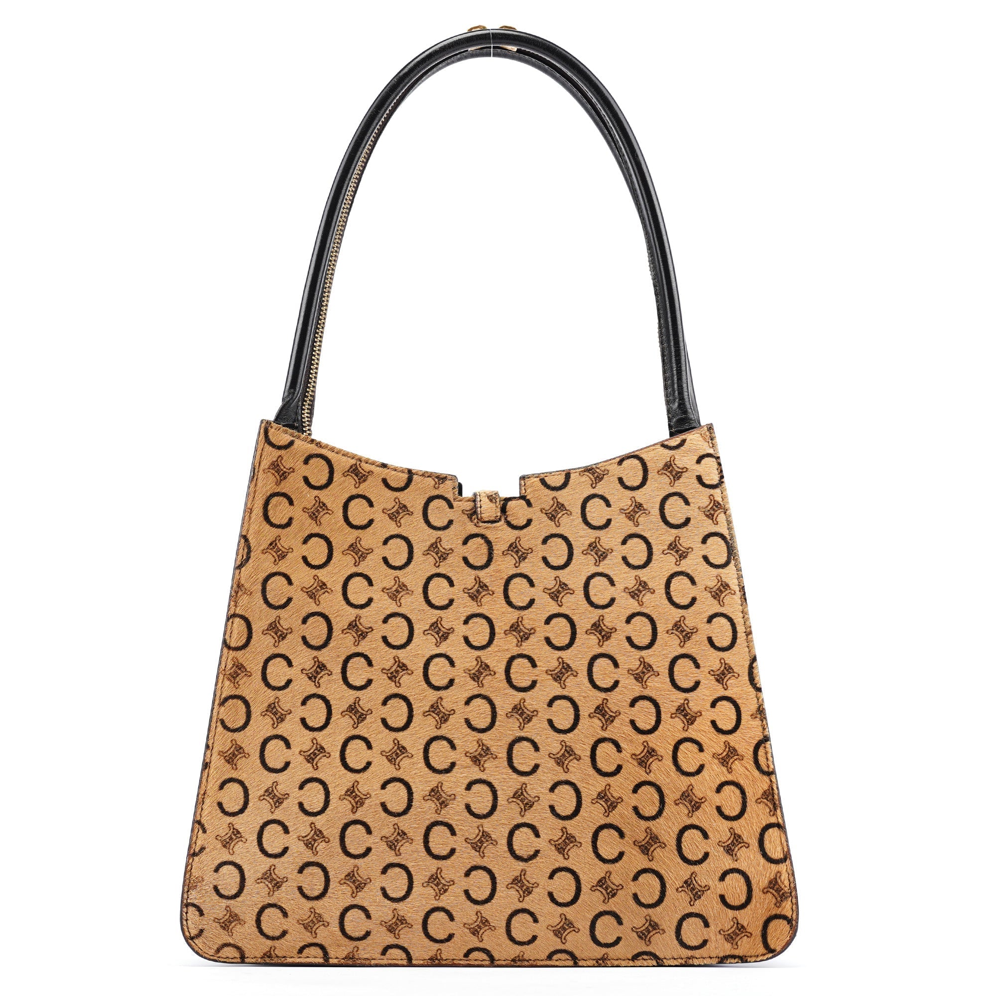 Camel Pony Hair Macadam Tote Bag