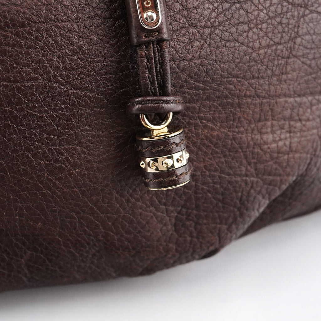 Dark Brown Leather Bittersweet Shoulder Bag