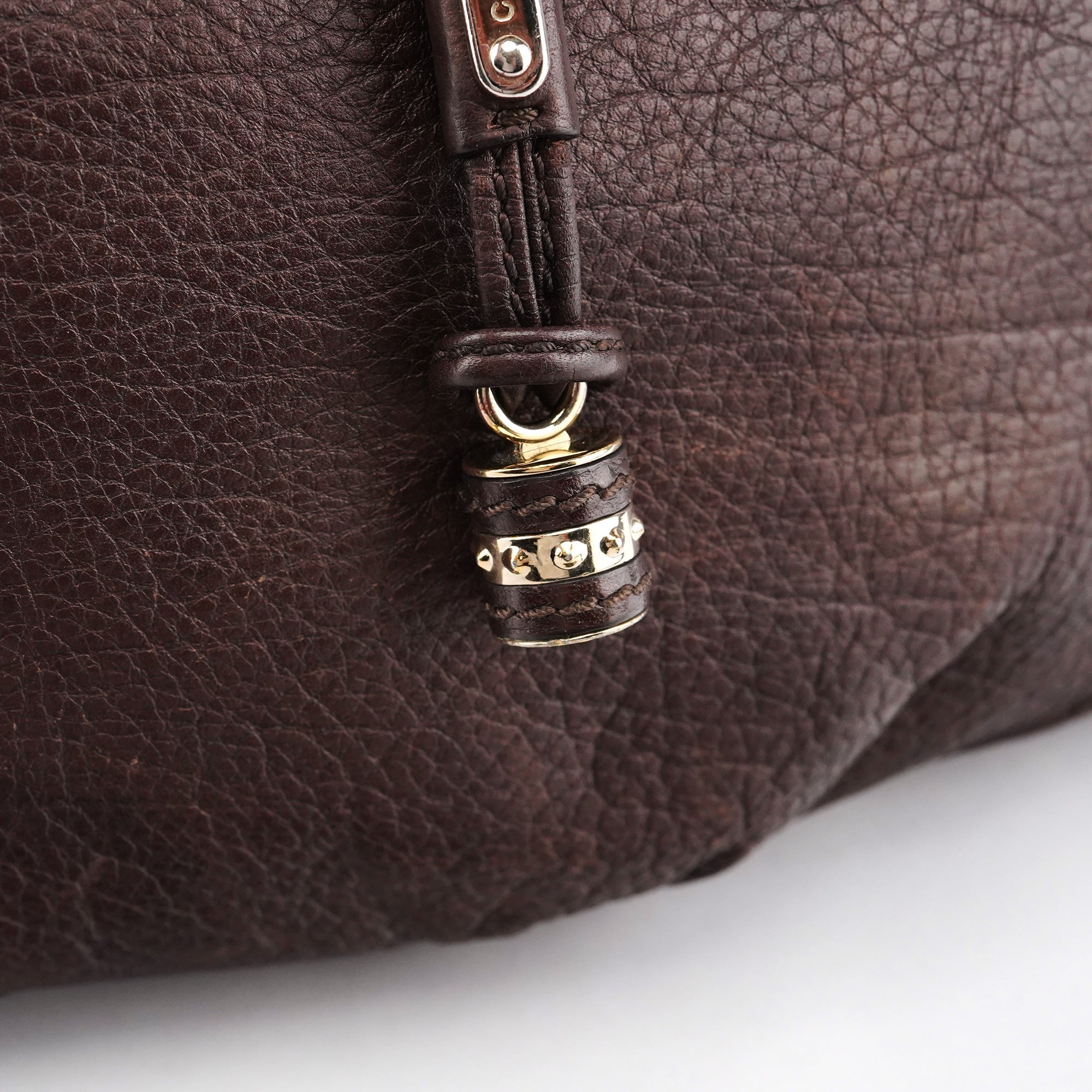 Dark Brown Leather Bittersweet Shoulder Bag