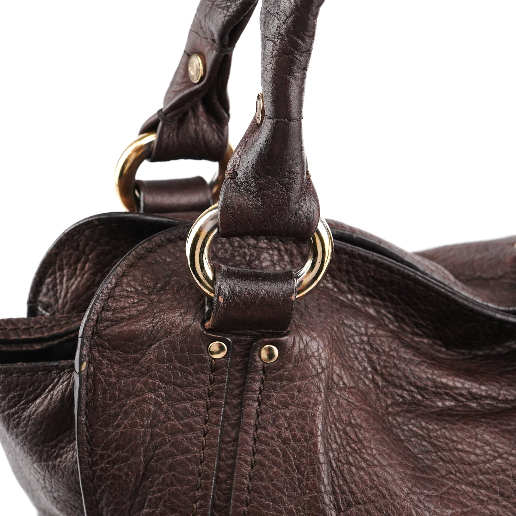 Dark Brown Leather Bittersweet Shoulder Bag