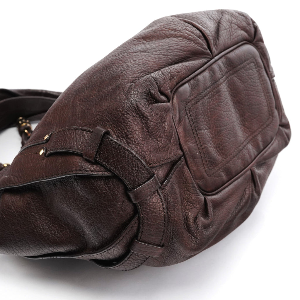 Dark Brown Leather Bittersweet Shoulder Bag