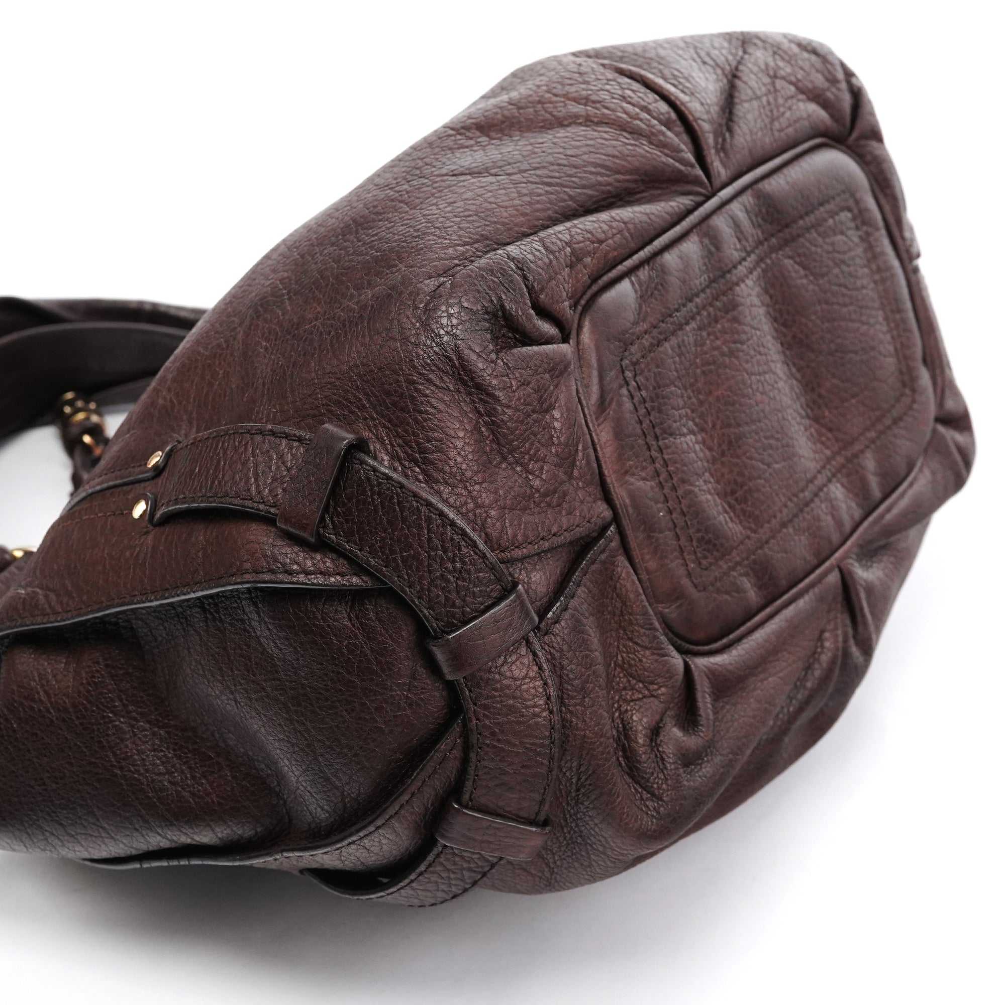 Dark Brown Leather Bittersweet Shoulder Bag