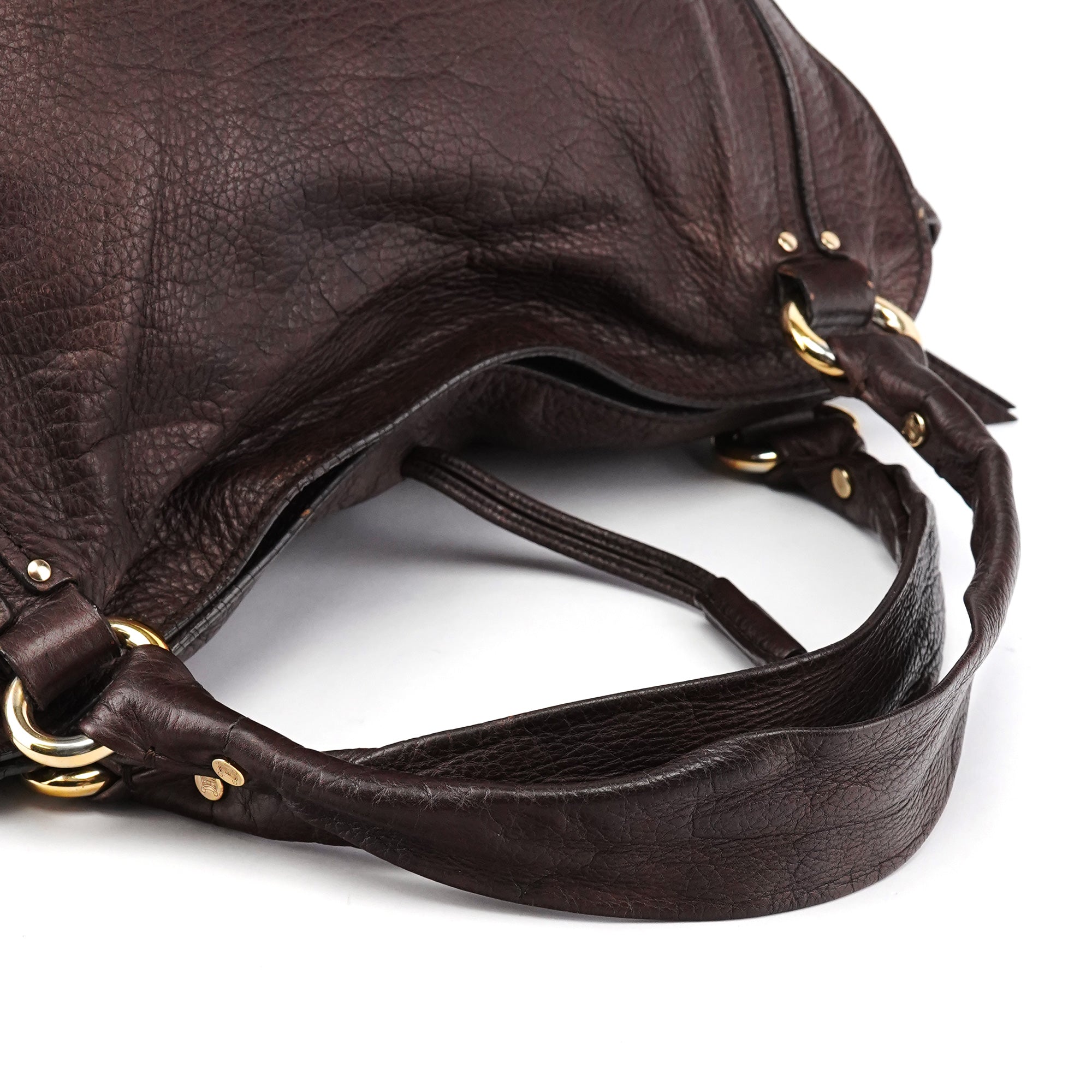 Dark Brown Leather Bittersweet Shoulder Bag
