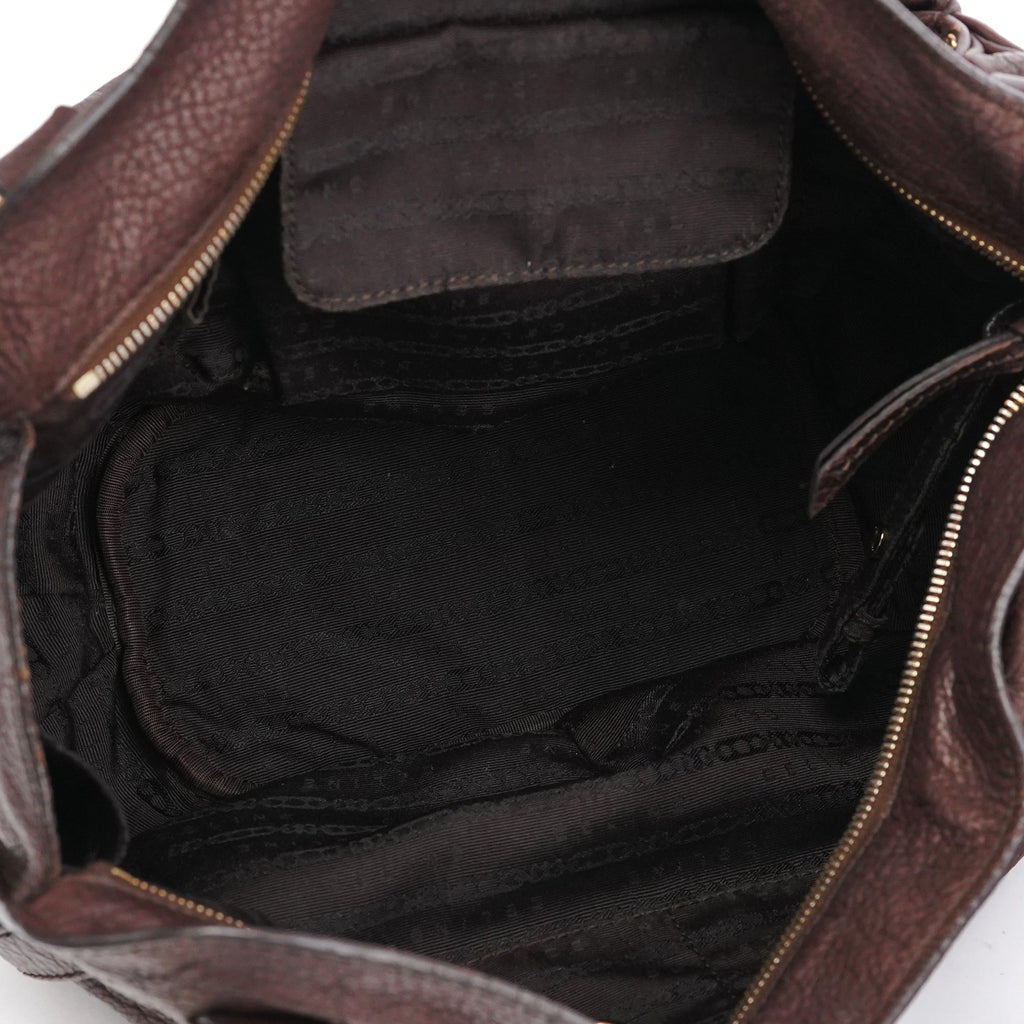 Dark Brown Leather Bittersweet Shoulder Bag