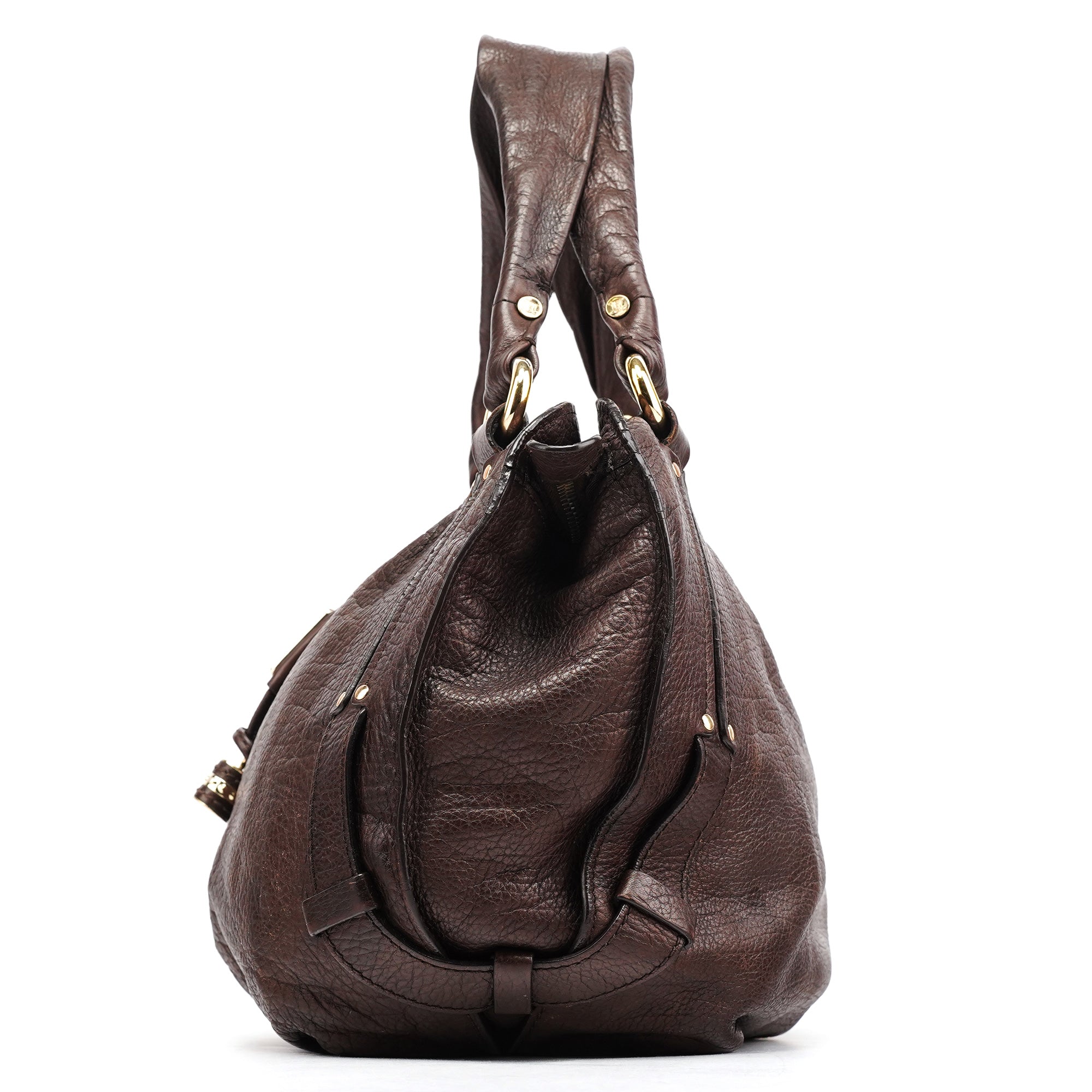 Dark Brown Leather Bittersweet Shoulder Bag