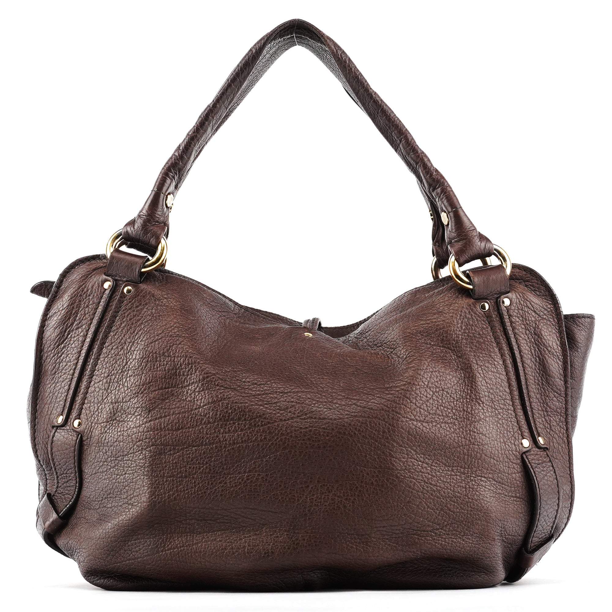 Dark Brown Leather Bittersweet Shoulder Bag