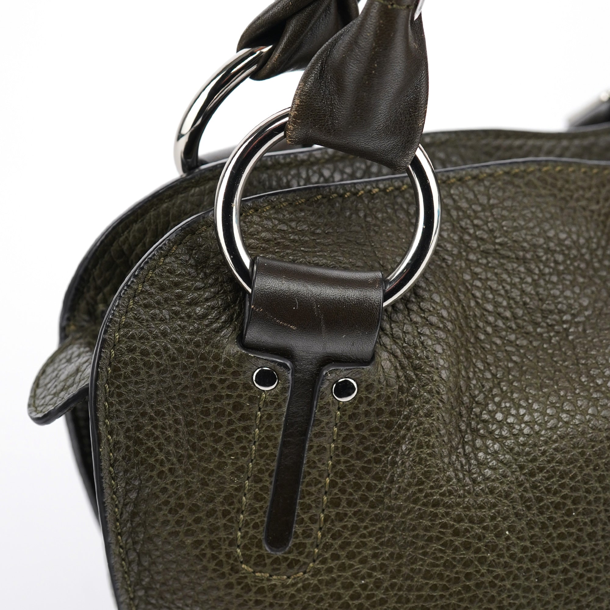 Dark Green Leather Bittersweet Shoulder Bag