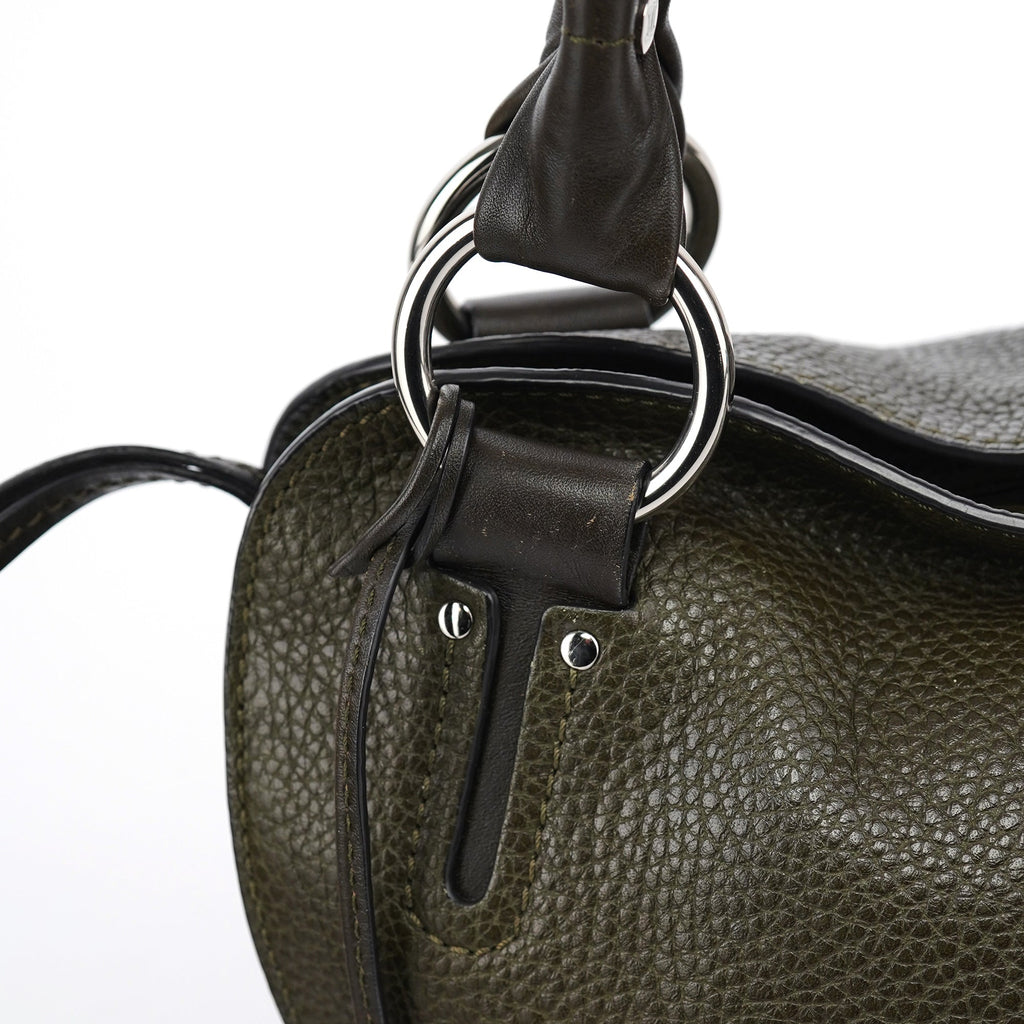 Dark Green Leather Bittersweet Shoulder Bag