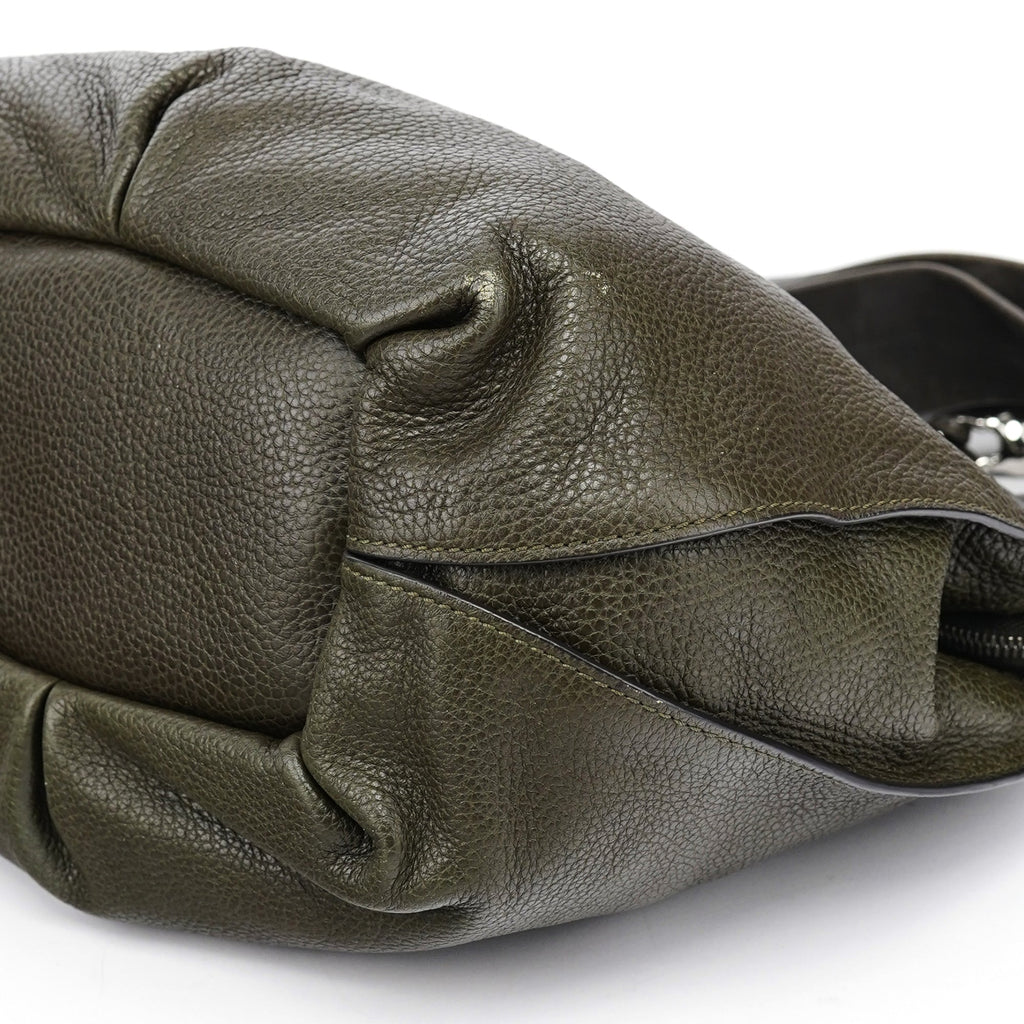 Dark Green Leather Bittersweet Shoulder Bag