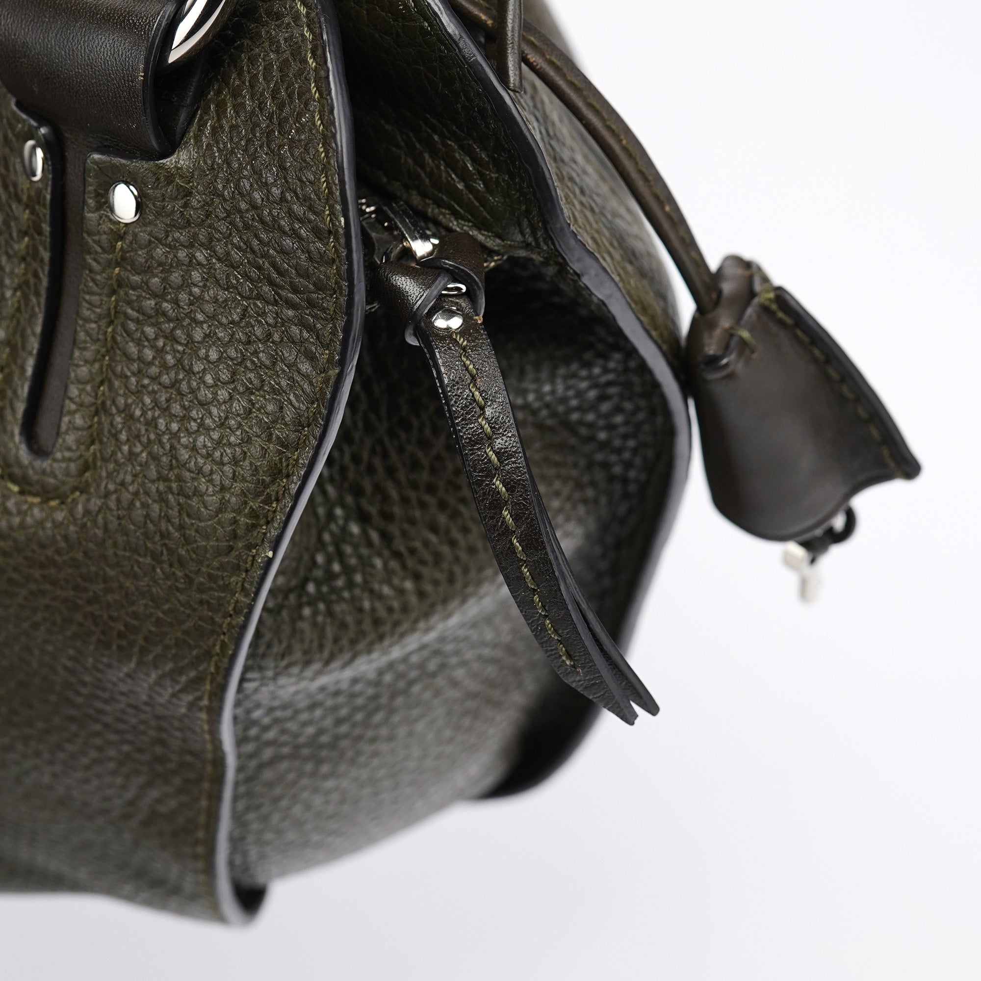 Dark Green Leather Bittersweet Shoulder Bag