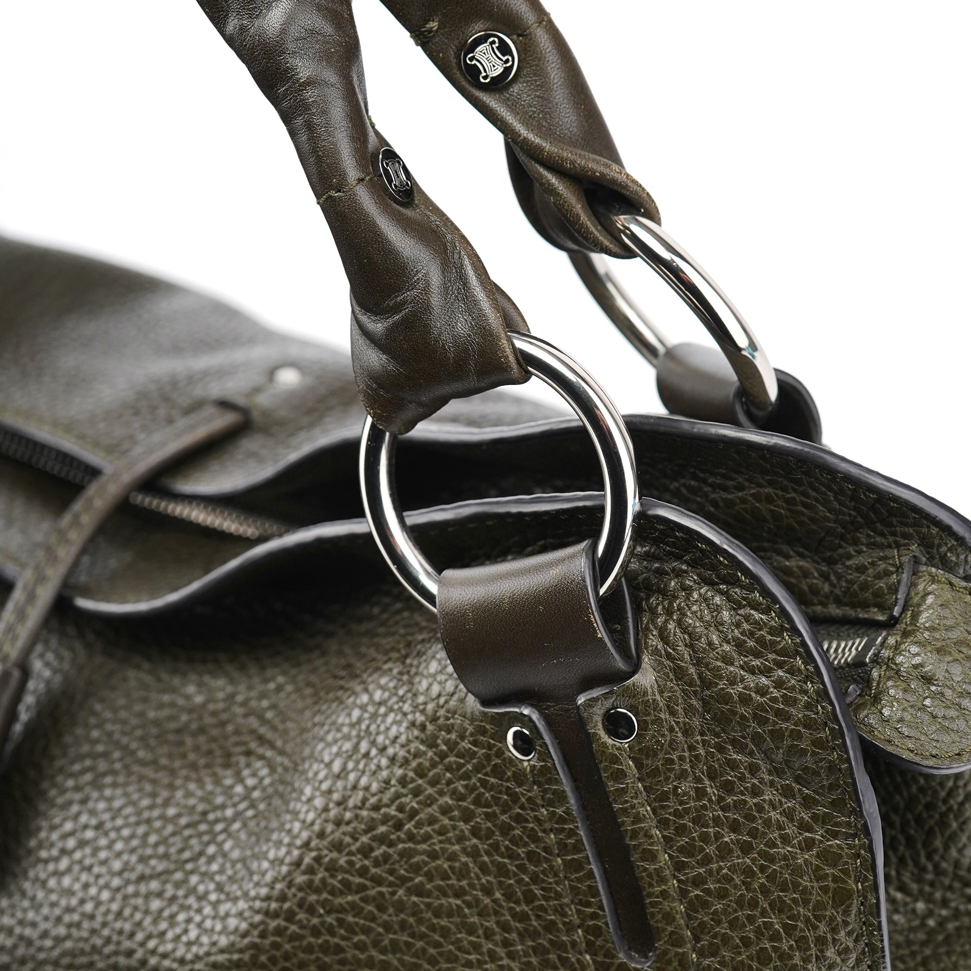 Dark Green Leather Bittersweet Shoulder Bag