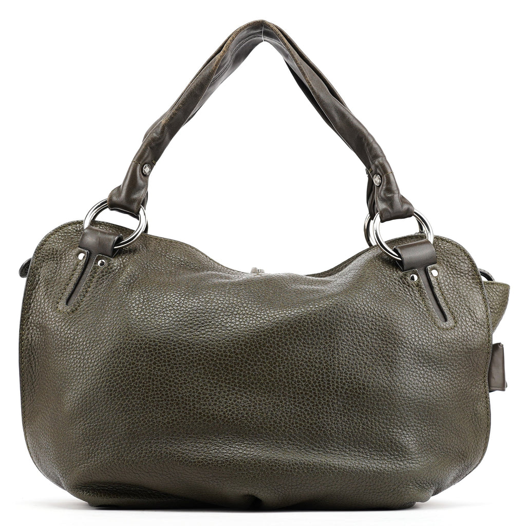 Dark Green Leather Bittersweet Shoulder Bag