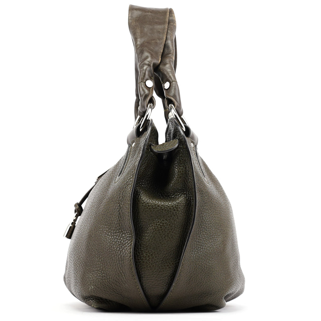 Dark Green Leather Bittersweet Shoulder Bag