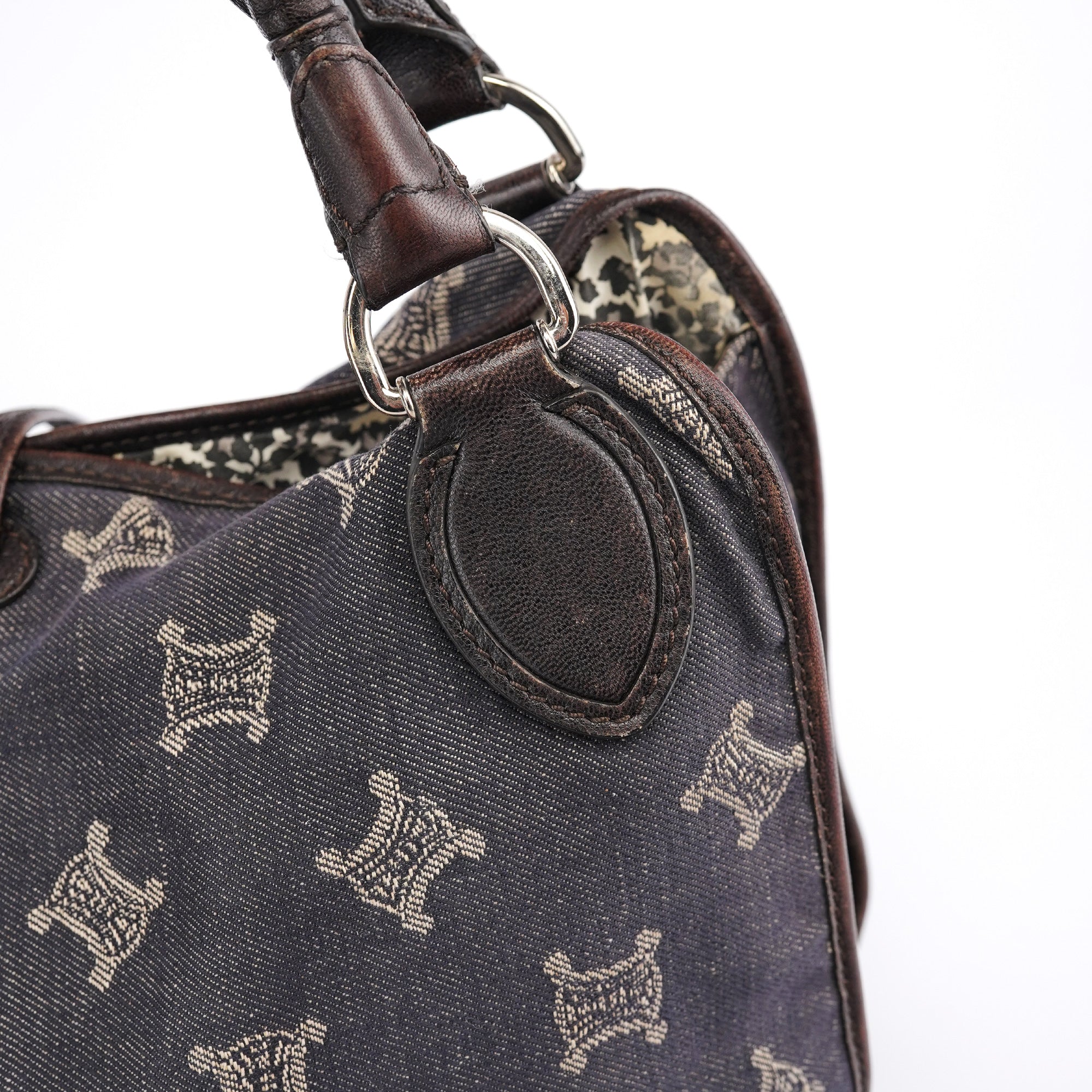 Denim Monogram Bittersweet Shoulder Bag