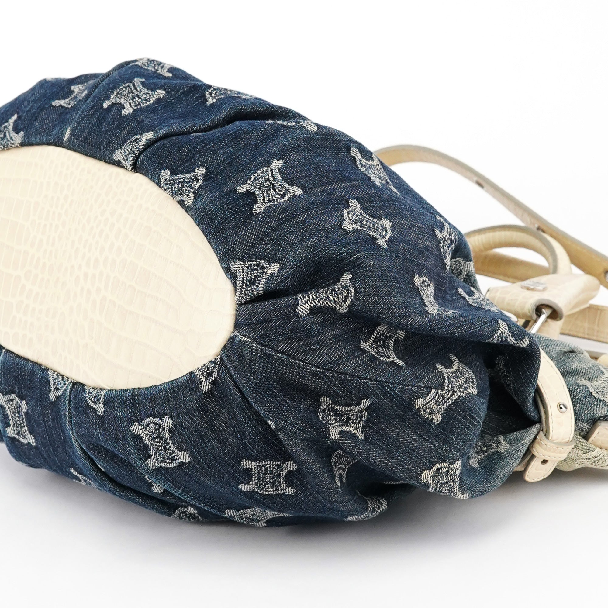 Gradient Monogram Denim Pillow 2-Way Bag