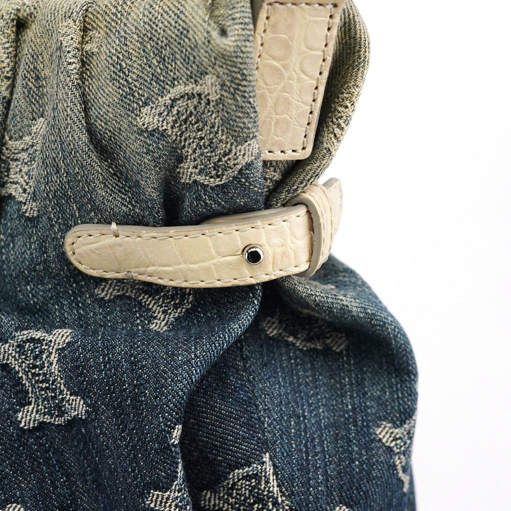 Gradient Monogram Denim Pillow 2-Way Bag