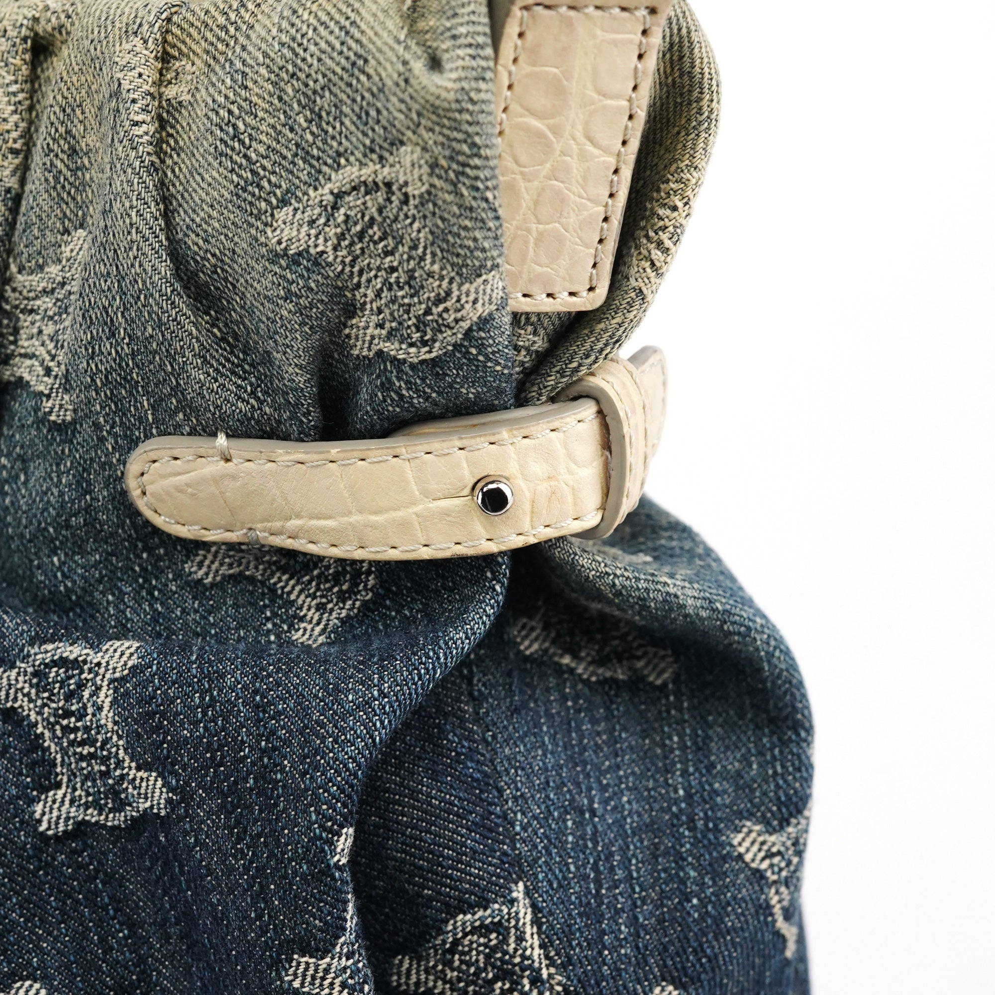 Gradient Monogram Denim Pillow 2-Way Bag