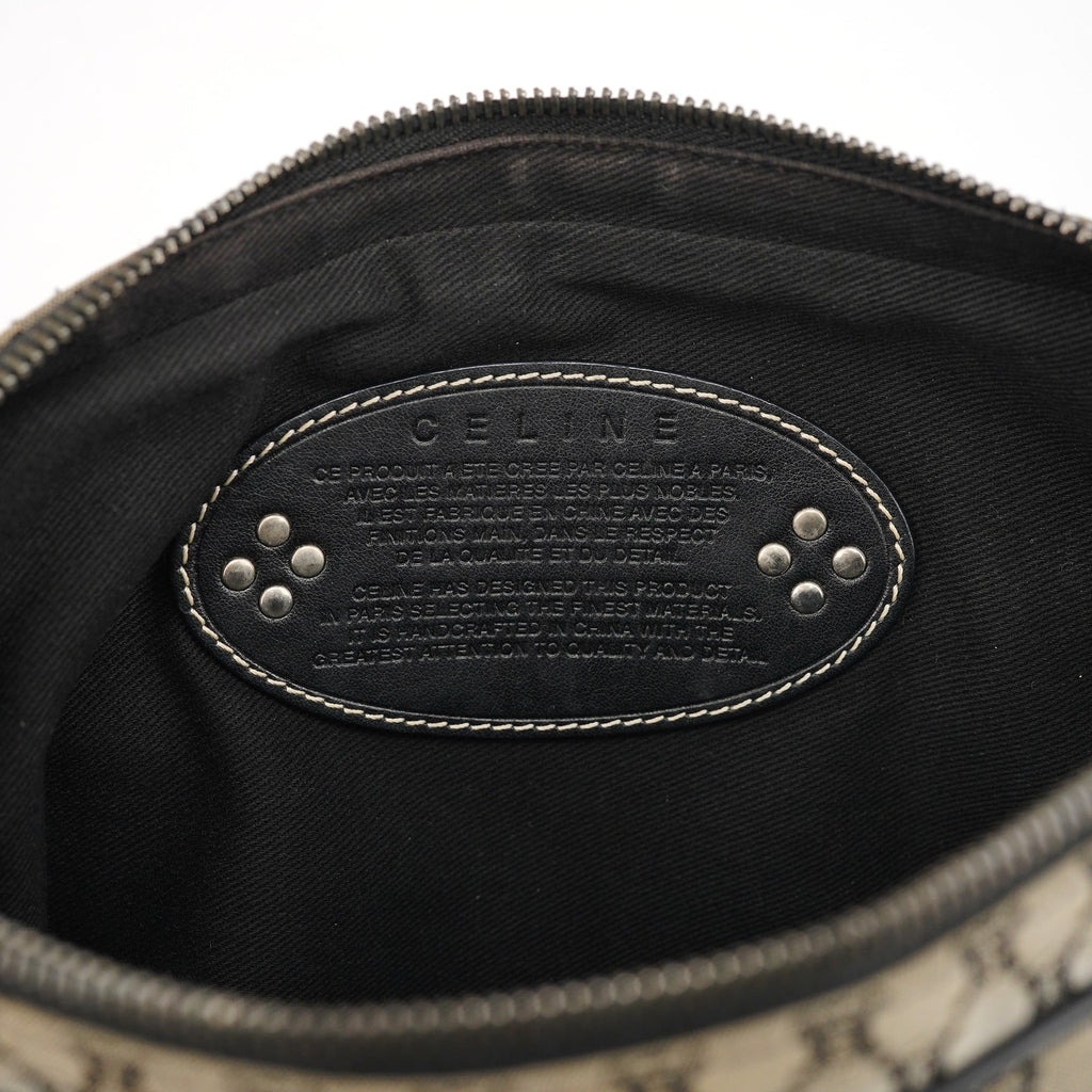 Grey Macadam Crossbody Bag