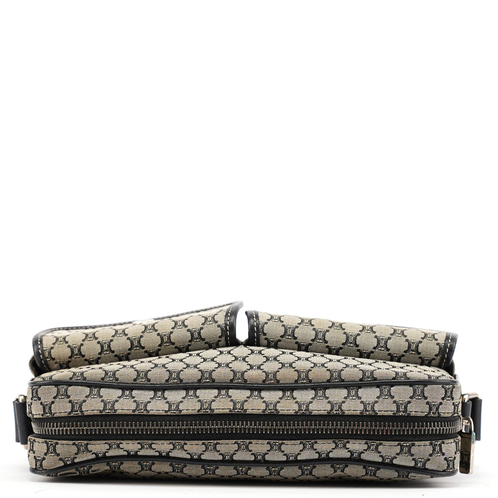 Grey Macadam Crossbody Bag