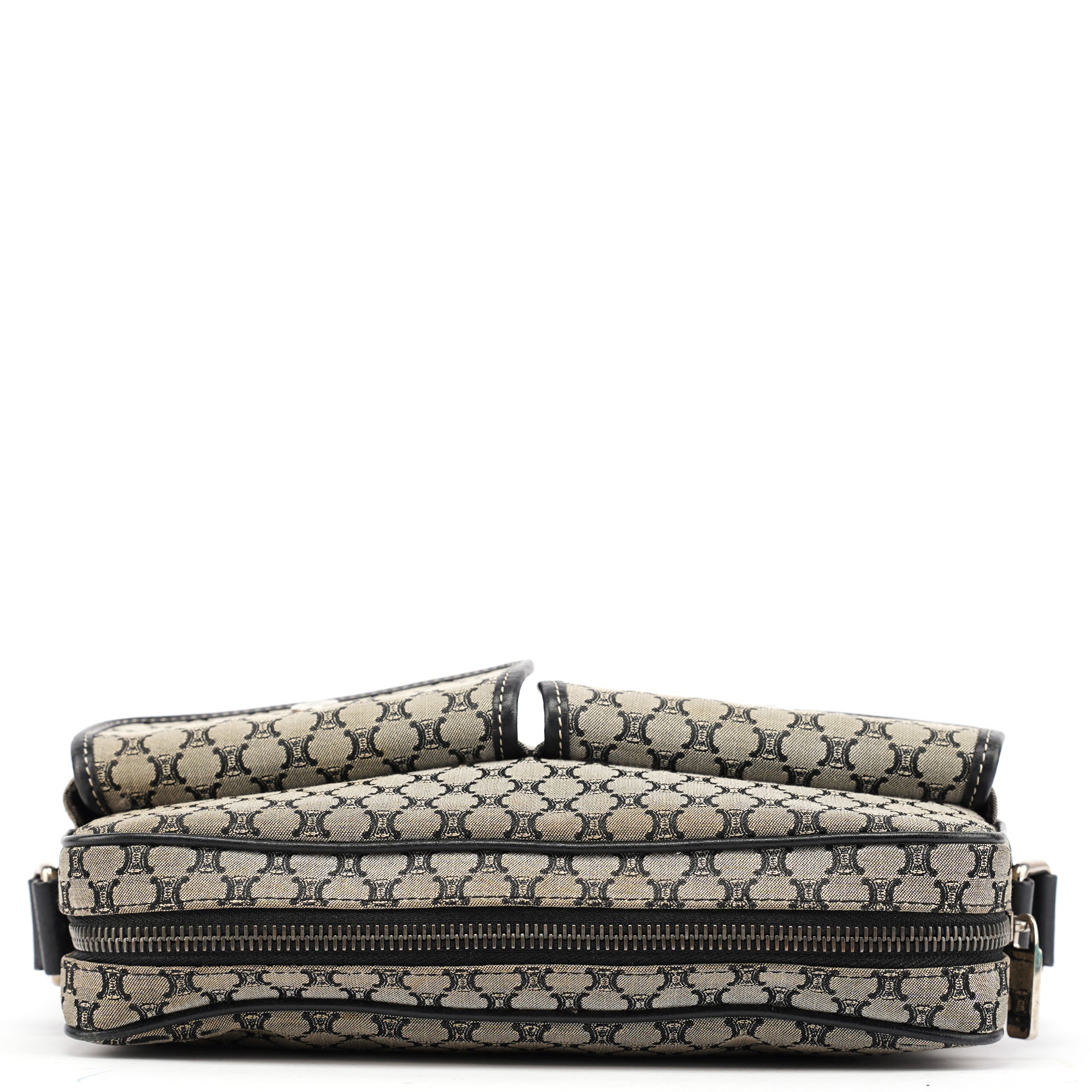 Grey Macadam Crossbody Bag