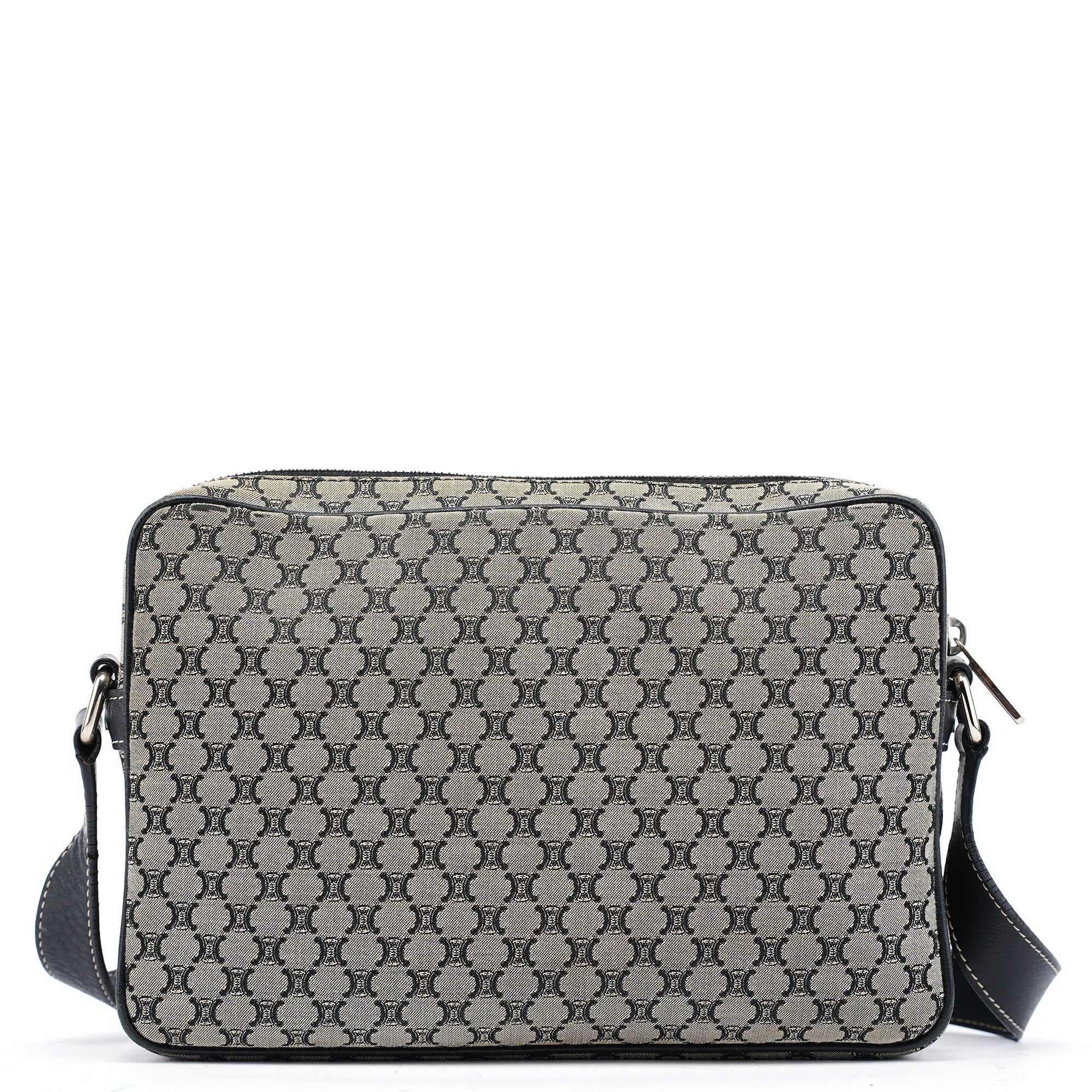 Grey Macadam Crossbody Bag