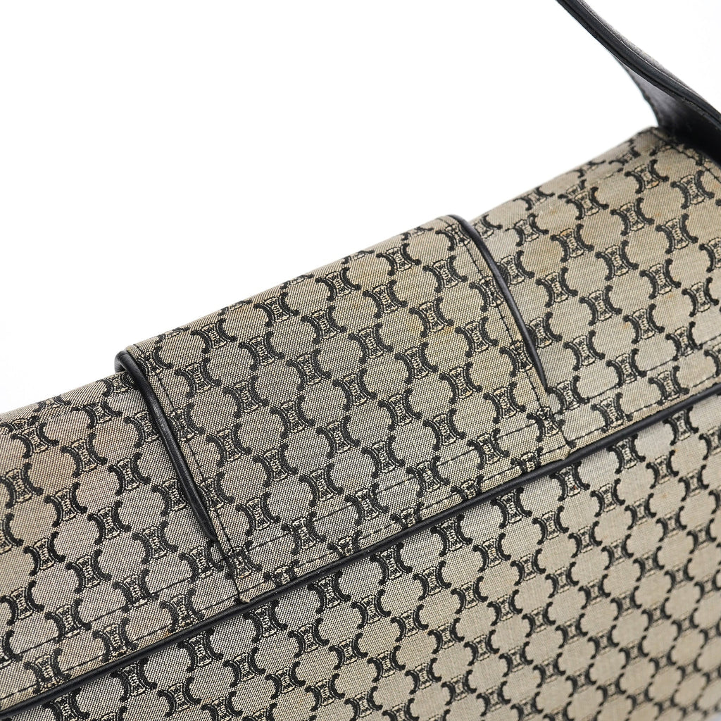 Grey Macadam Monogram Shoulder Bag