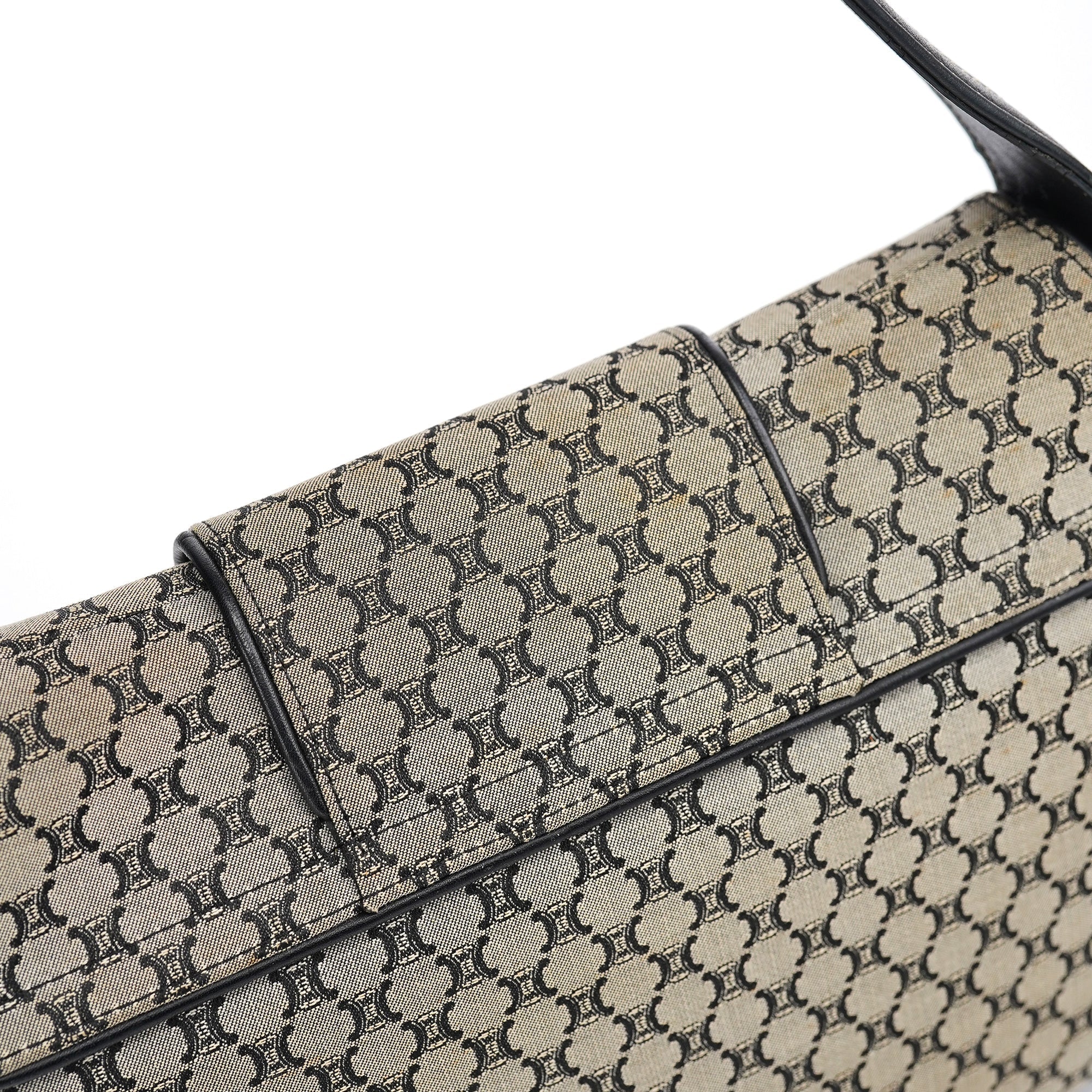 Grey Macadam Monogram Shoulder Bag