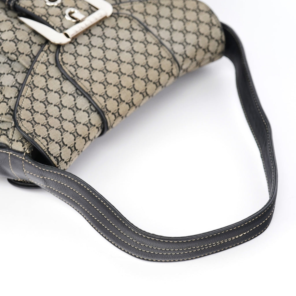 Grey Macadam Monogram Shoulder Bag