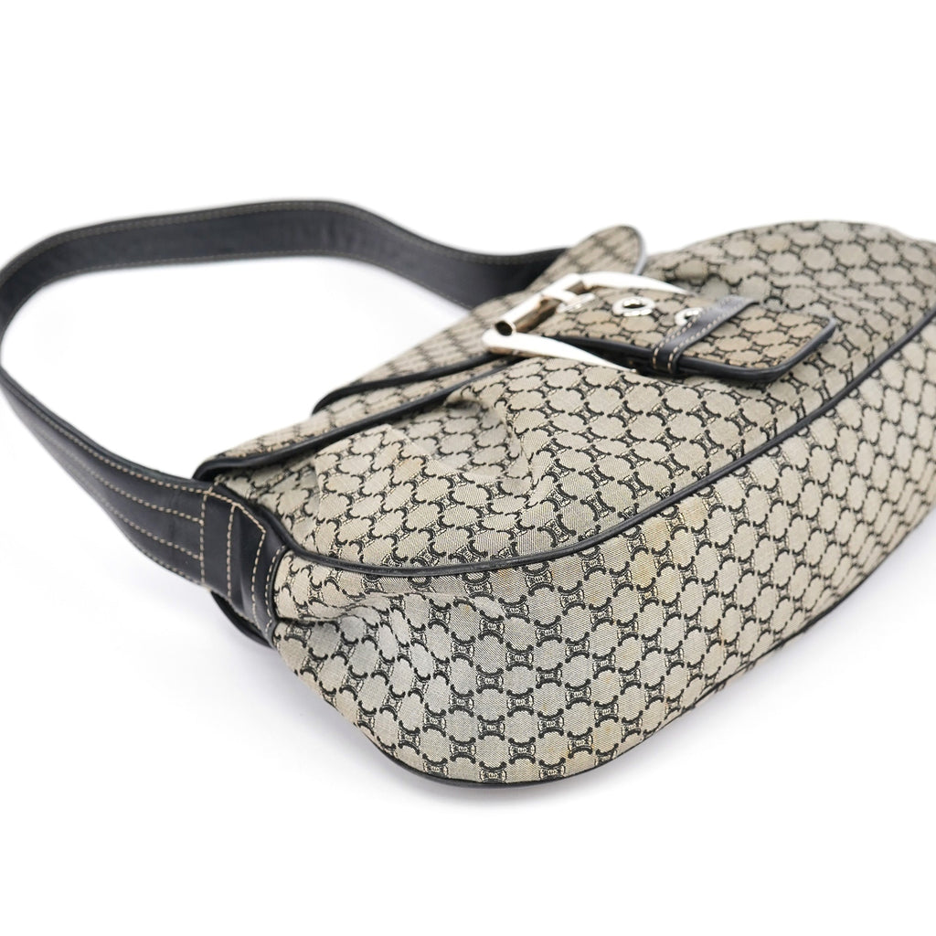Grey Macadam Monogram Shoulder Bag