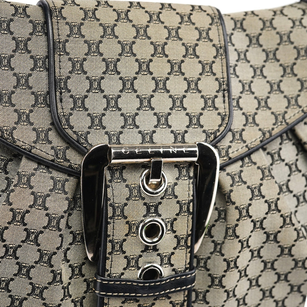 Grey Macadam Monogram Shoulder Bag
