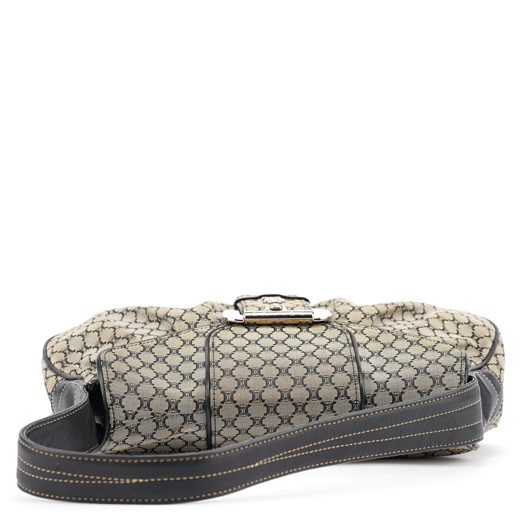 Grey Macadam Monogram Shoulder Bag