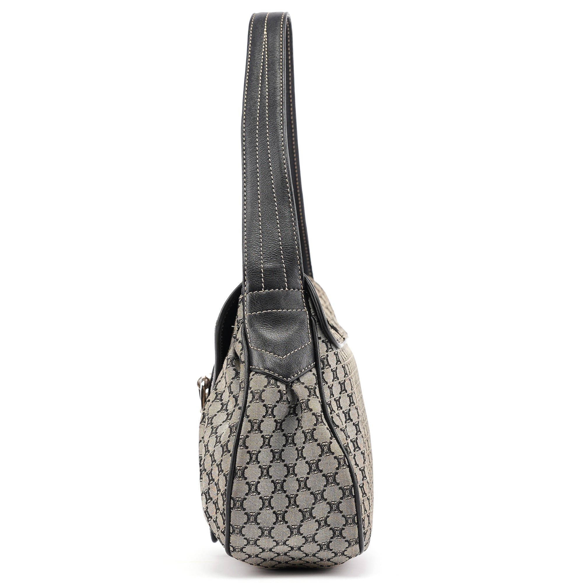 Grey Macadam Monogram Shoulder Bag
