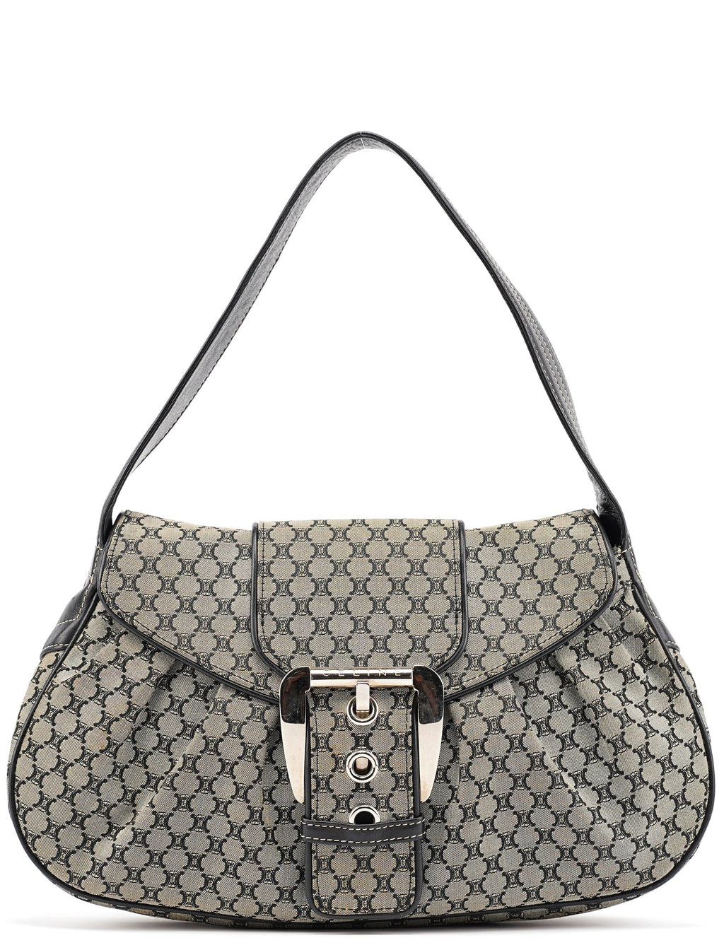 Grey Macadam Monogram Shoulder Bag