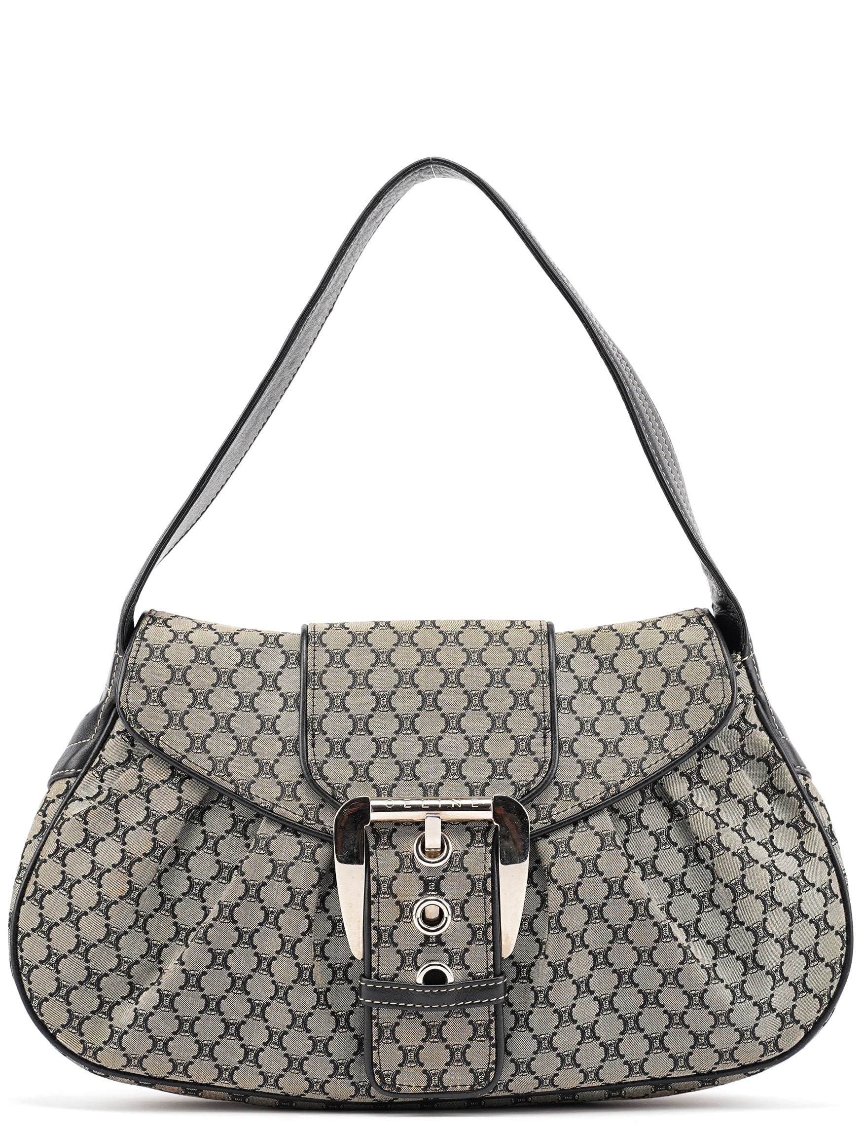 Grey Macadam Monogram Shoulder Bag