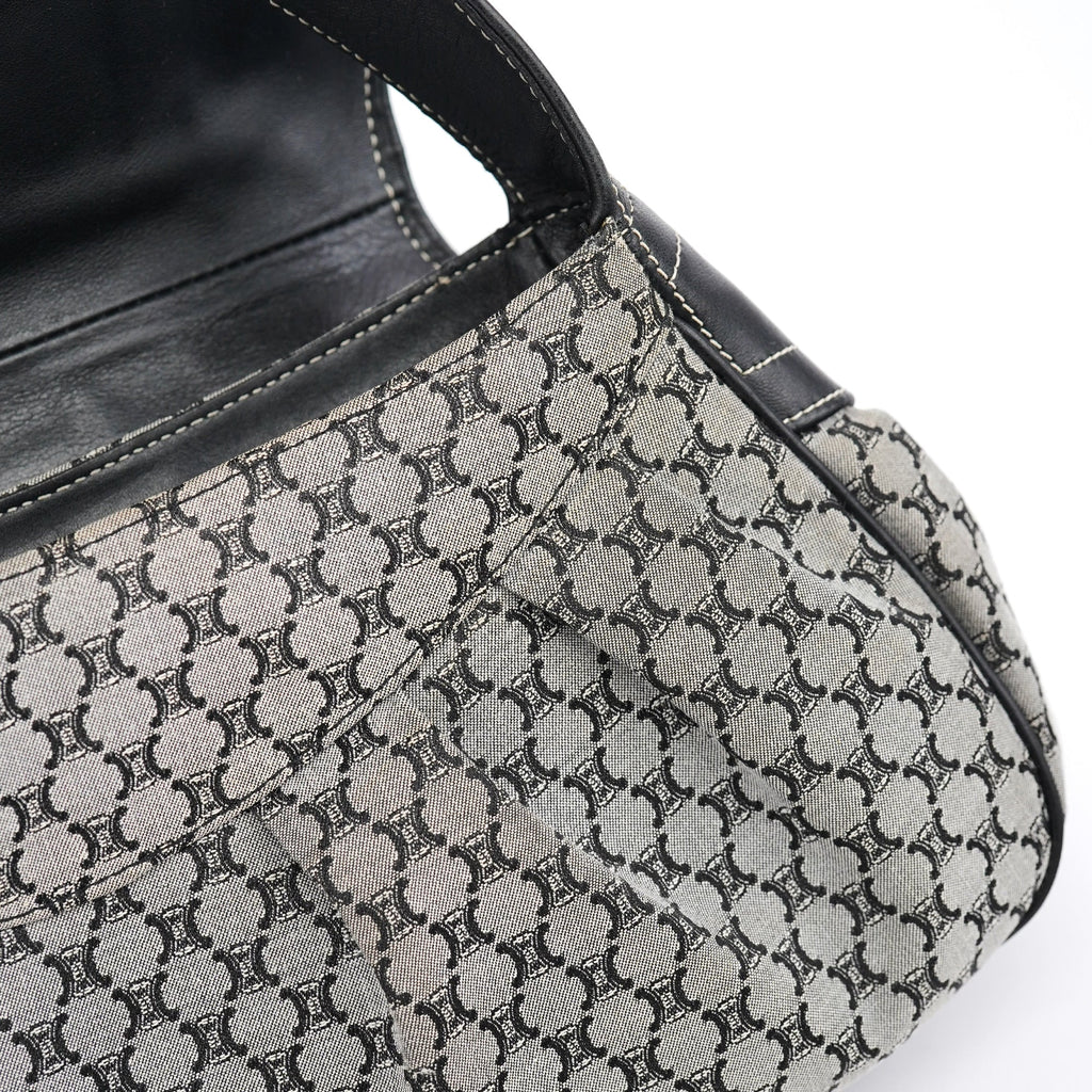 Grey Macadam Monogram Shoulder Bag