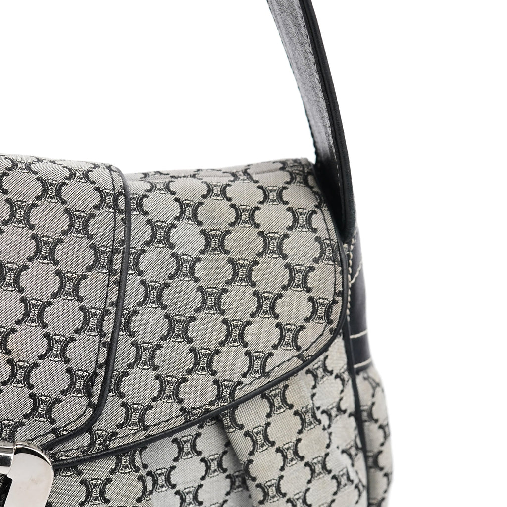 Grey Macadam Monogram Shoulder Bag