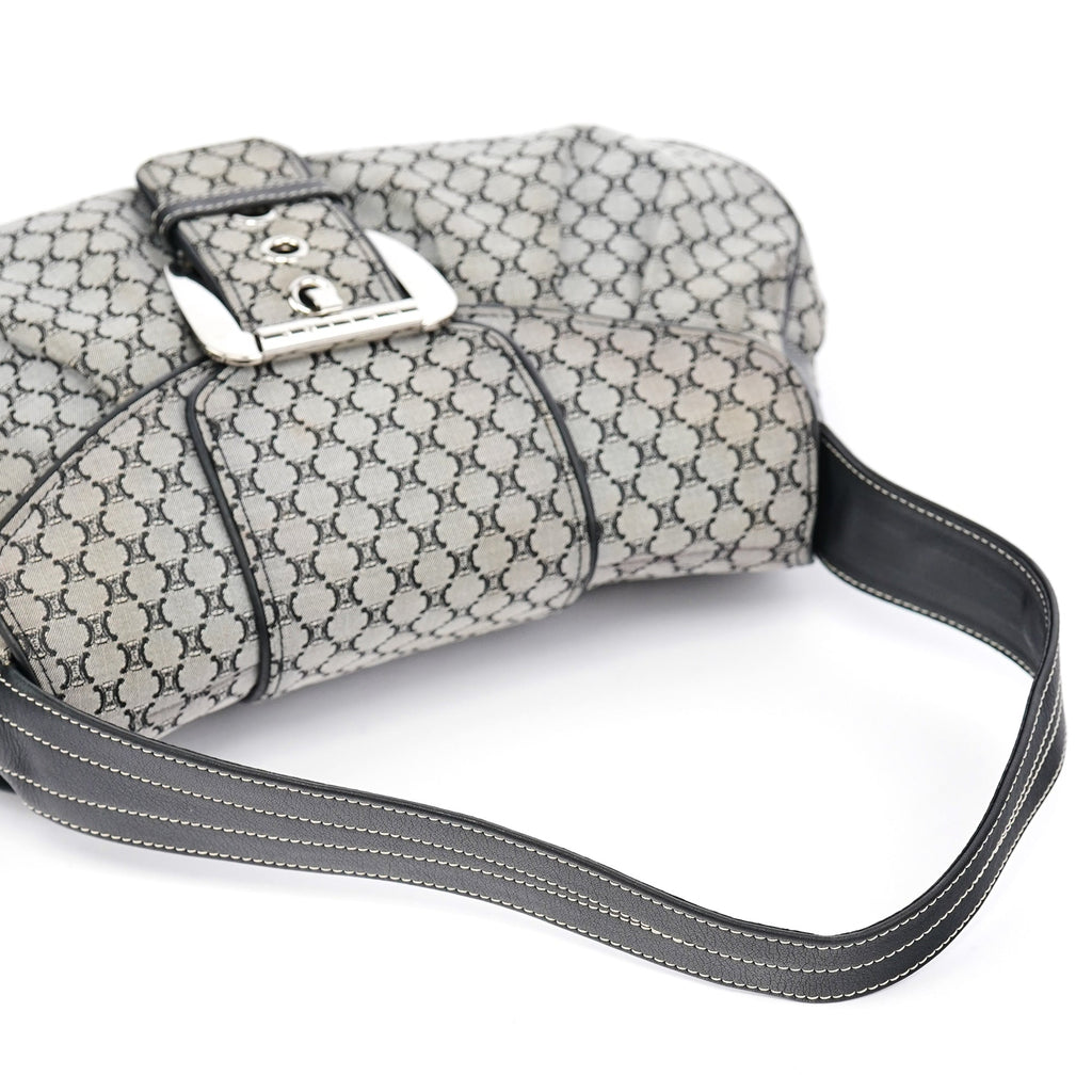 Grey Macadam Monogram Shoulder Bag