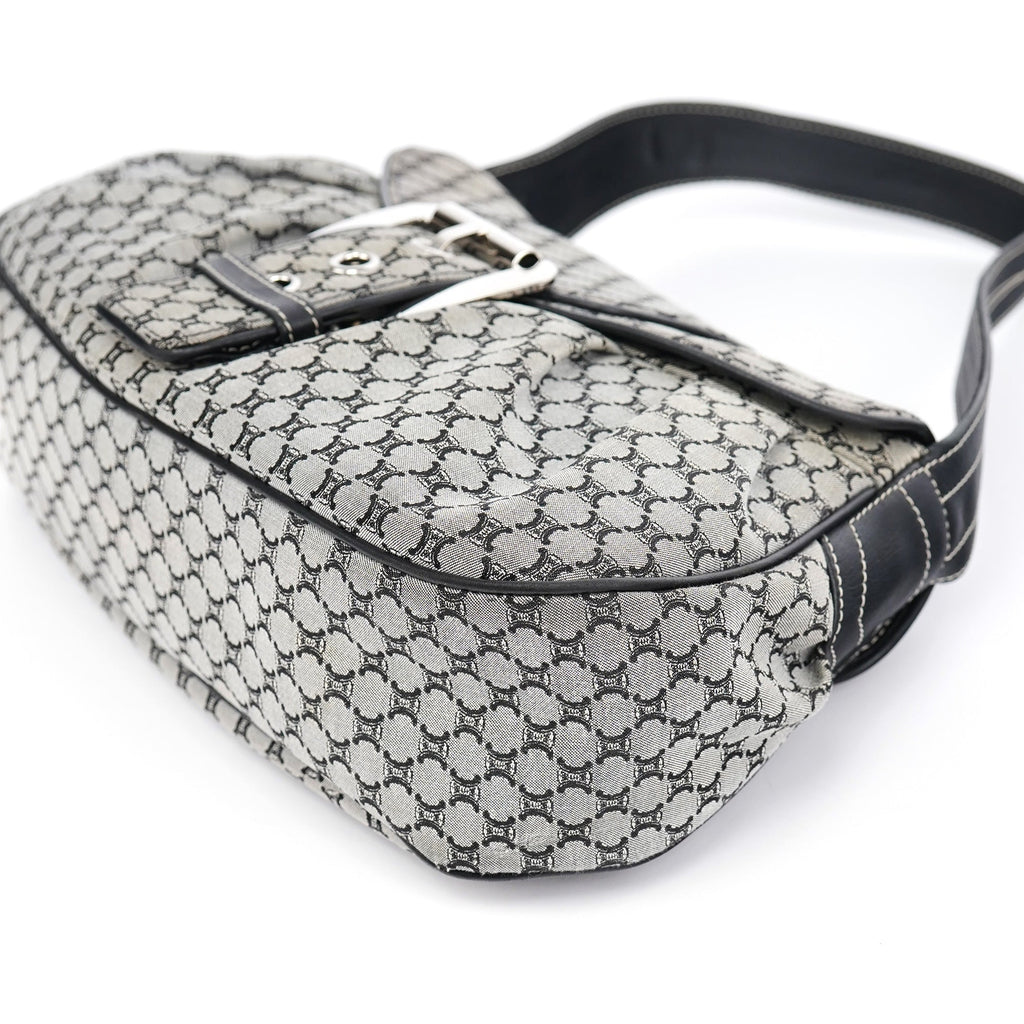Grey Macadam Monogram Shoulder Bag