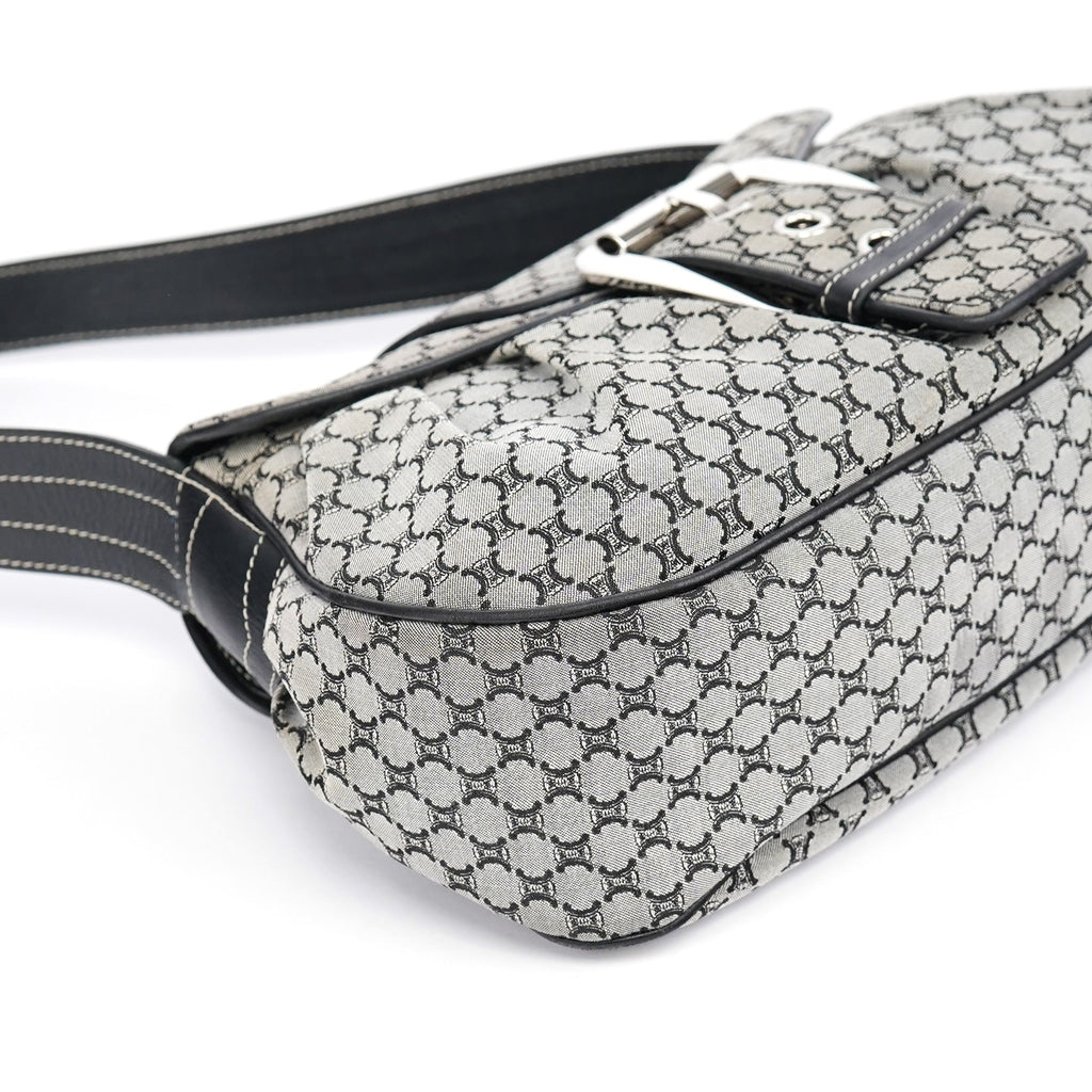 Grey Macadam Monogram Shoulder Bag