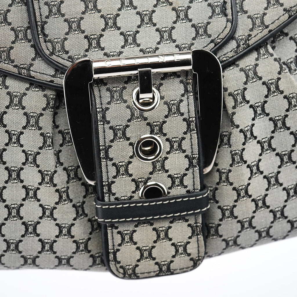 Grey Macadam Monogram Shoulder Bag