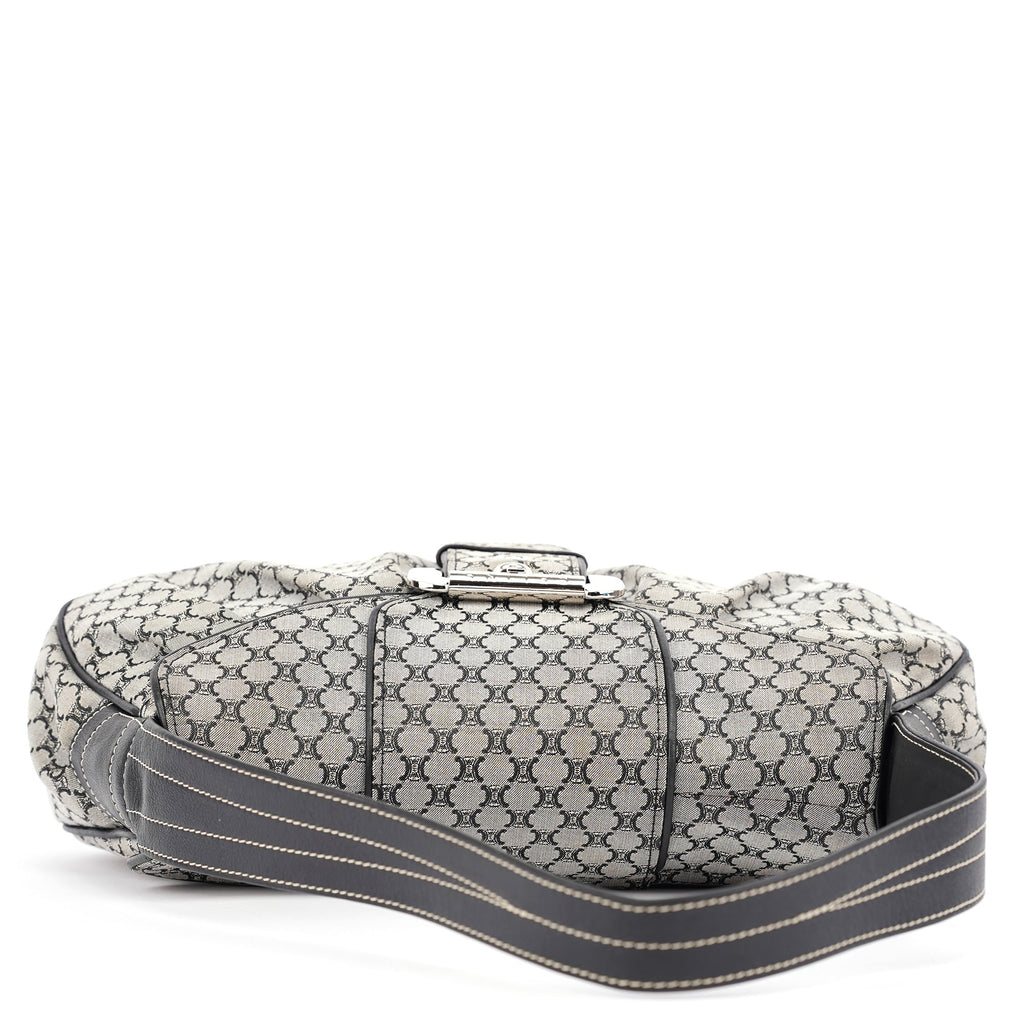 Grey Macadam Monogram Shoulder Bag