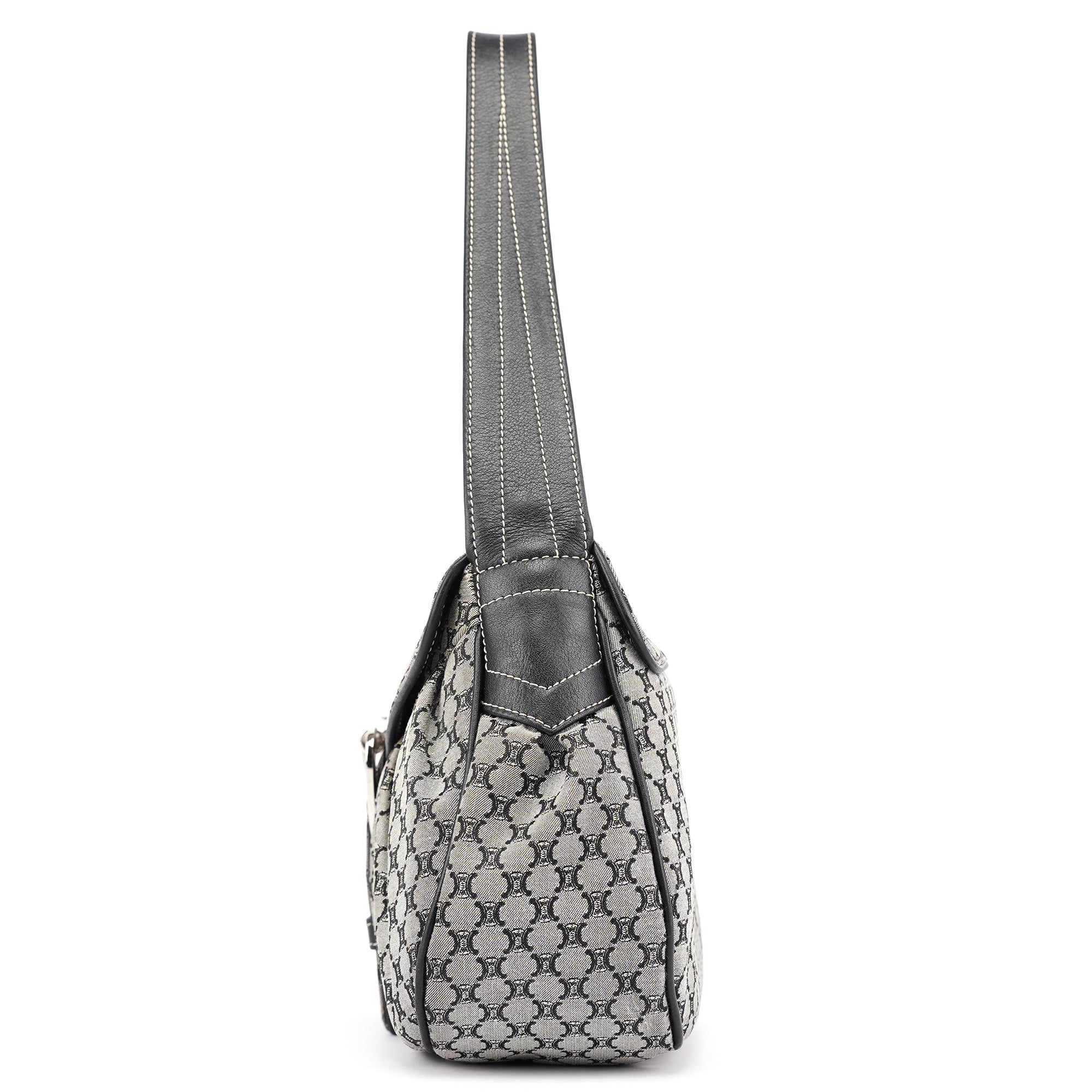 Grey Macadam Monogram Shoulder Bag