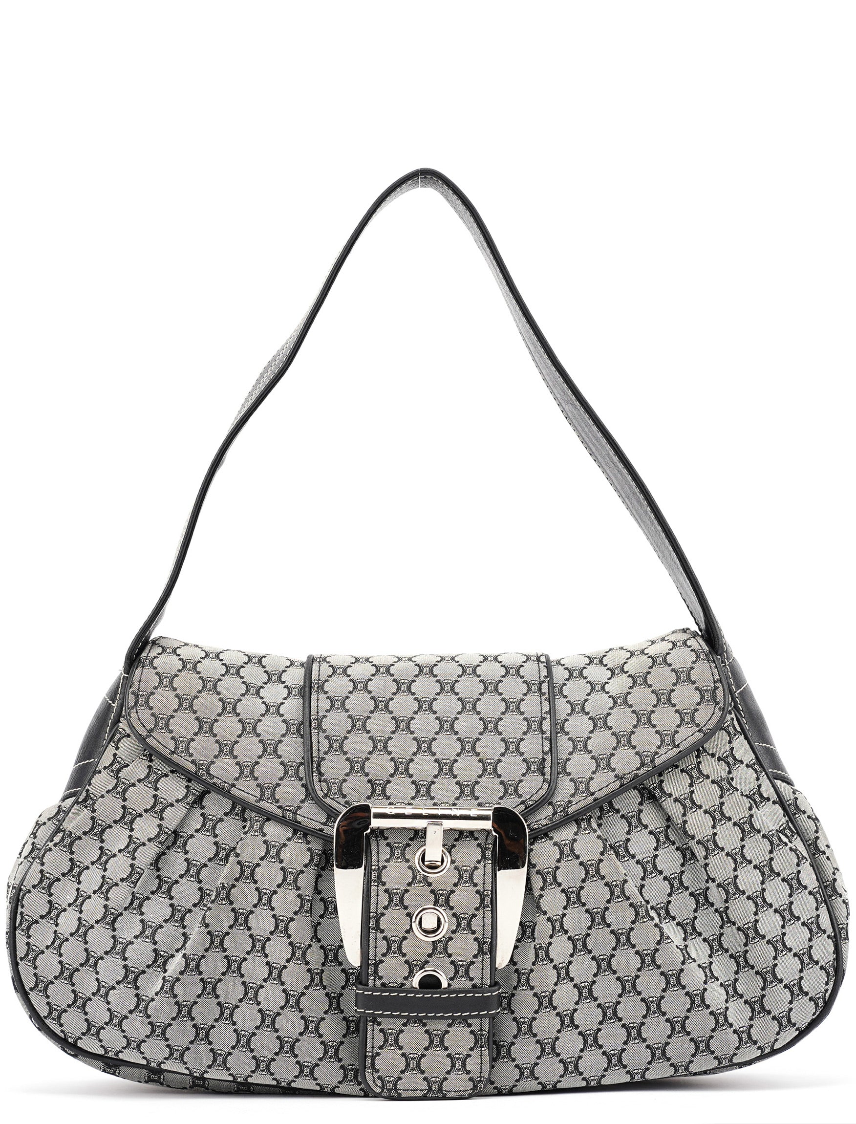 Grey Macadam Monogram Shoulder Bag