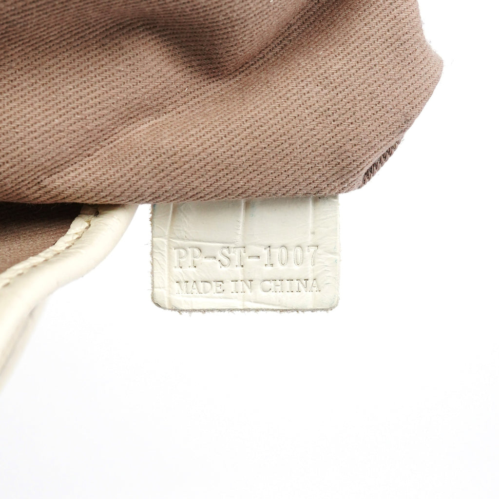 Ivory Canvas Leather Bittersweet Shoulder Bag