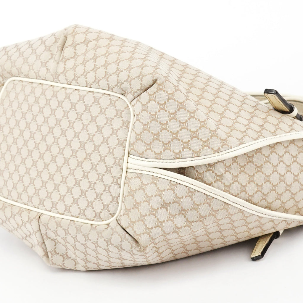 Ivory Canvas Leather Bittersweet Shoulder Bag