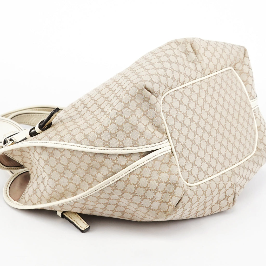 Ivory Canvas Leather Bittersweet Shoulder Bag