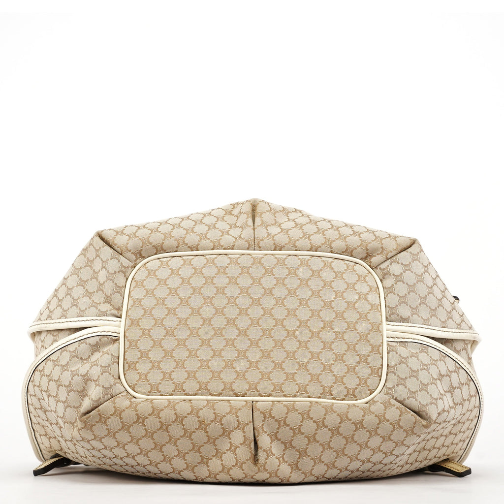 Ivory Canvas Leather Bittersweet Shoulder Bag