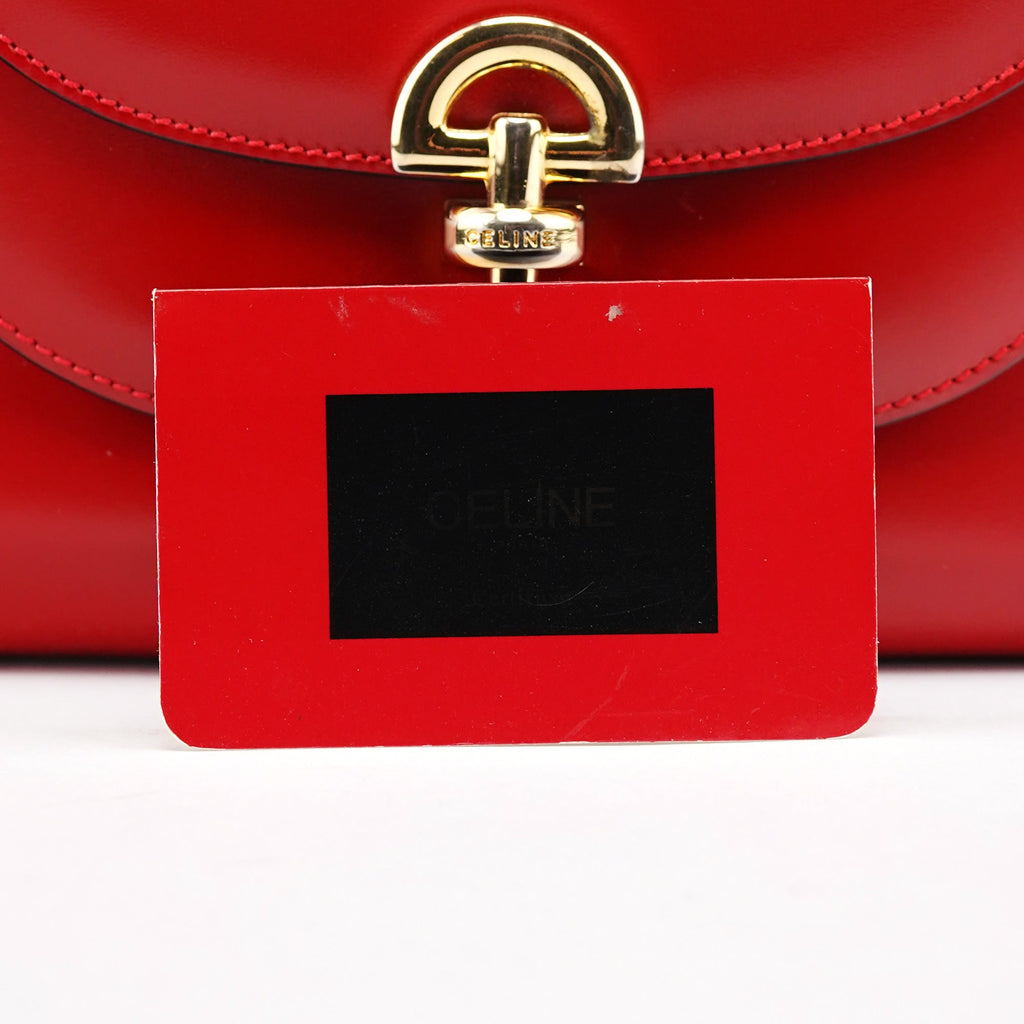 Large Red Leather Shoulder Bag