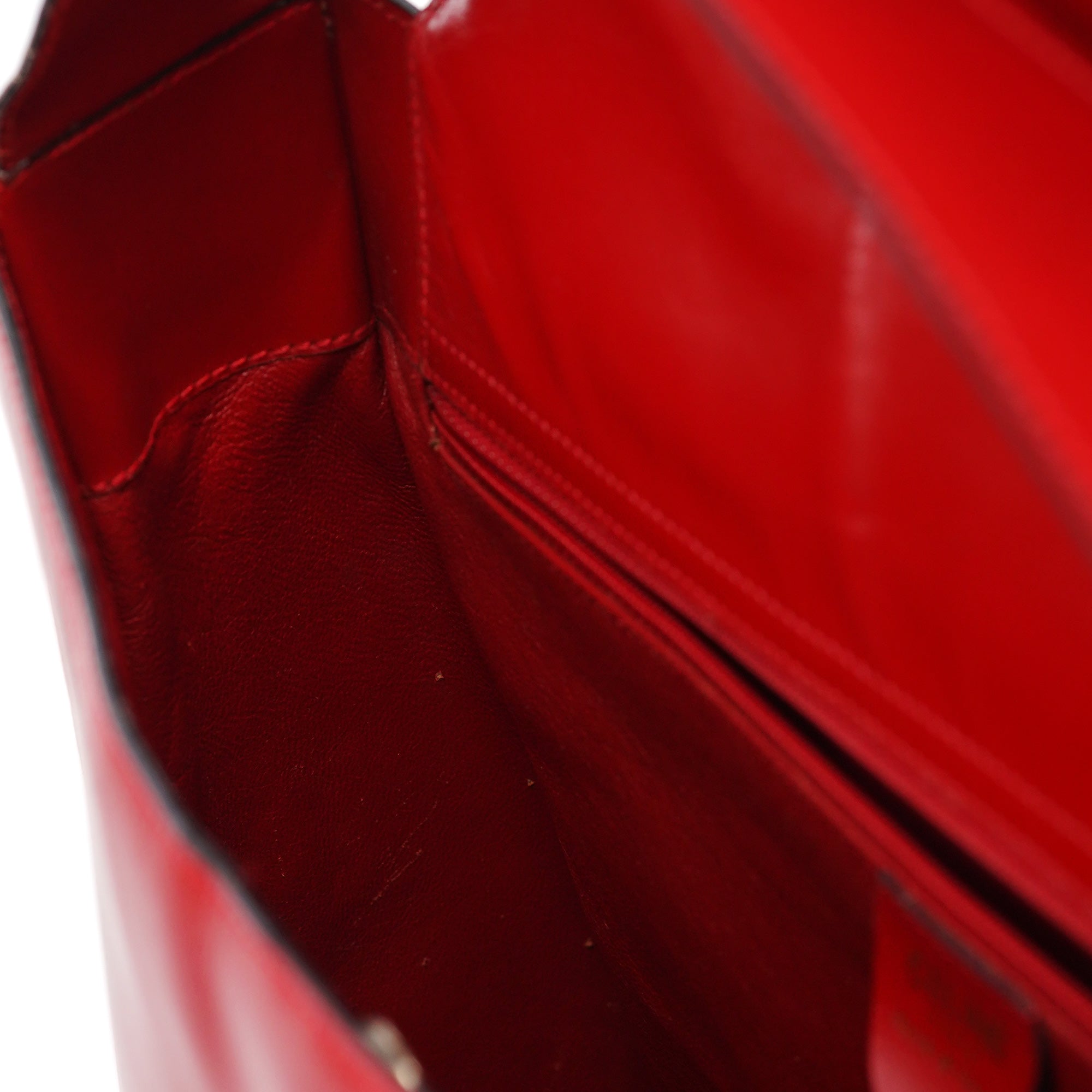 Large Red Leather Shoulder Bag