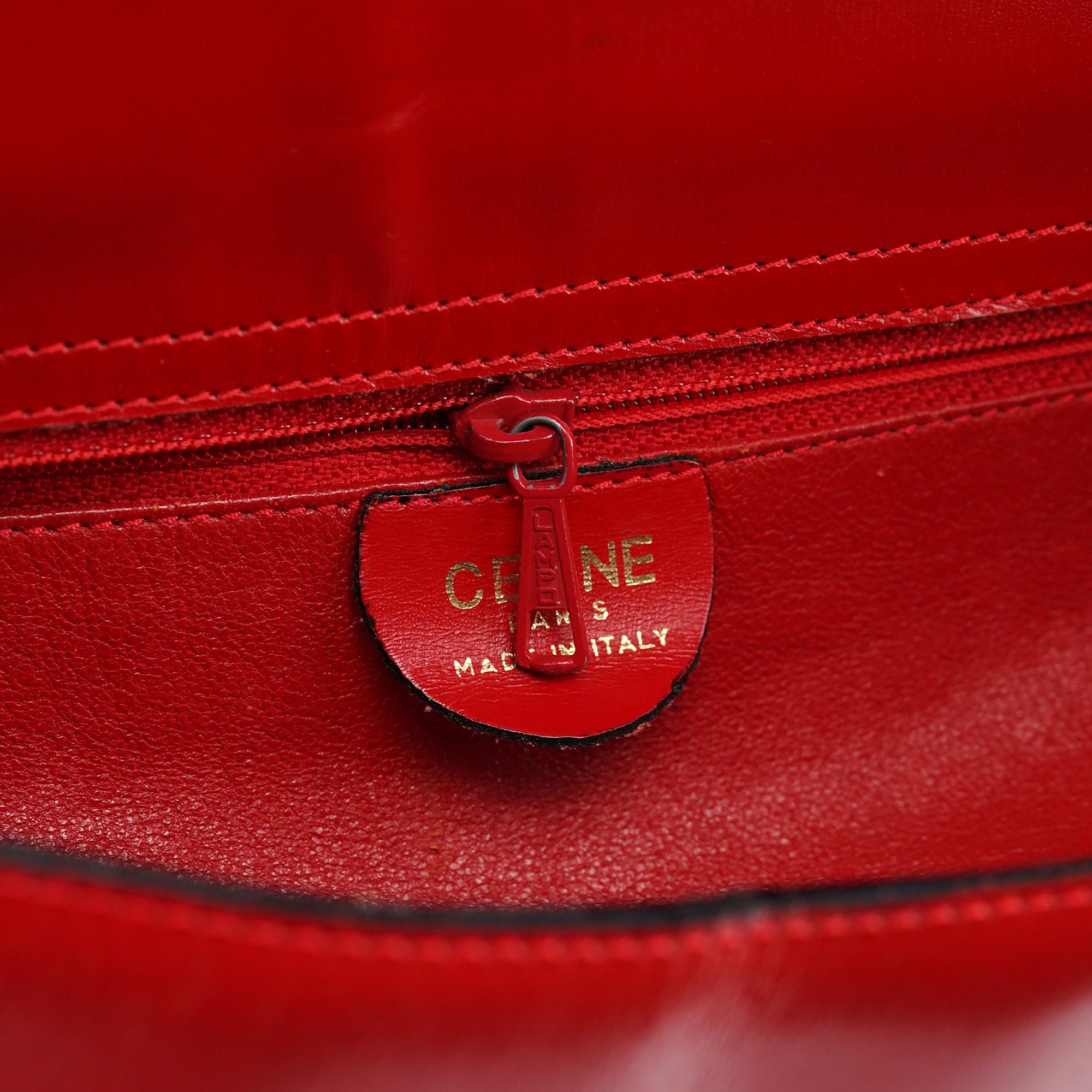 Large Red Leather Shoulder Bag